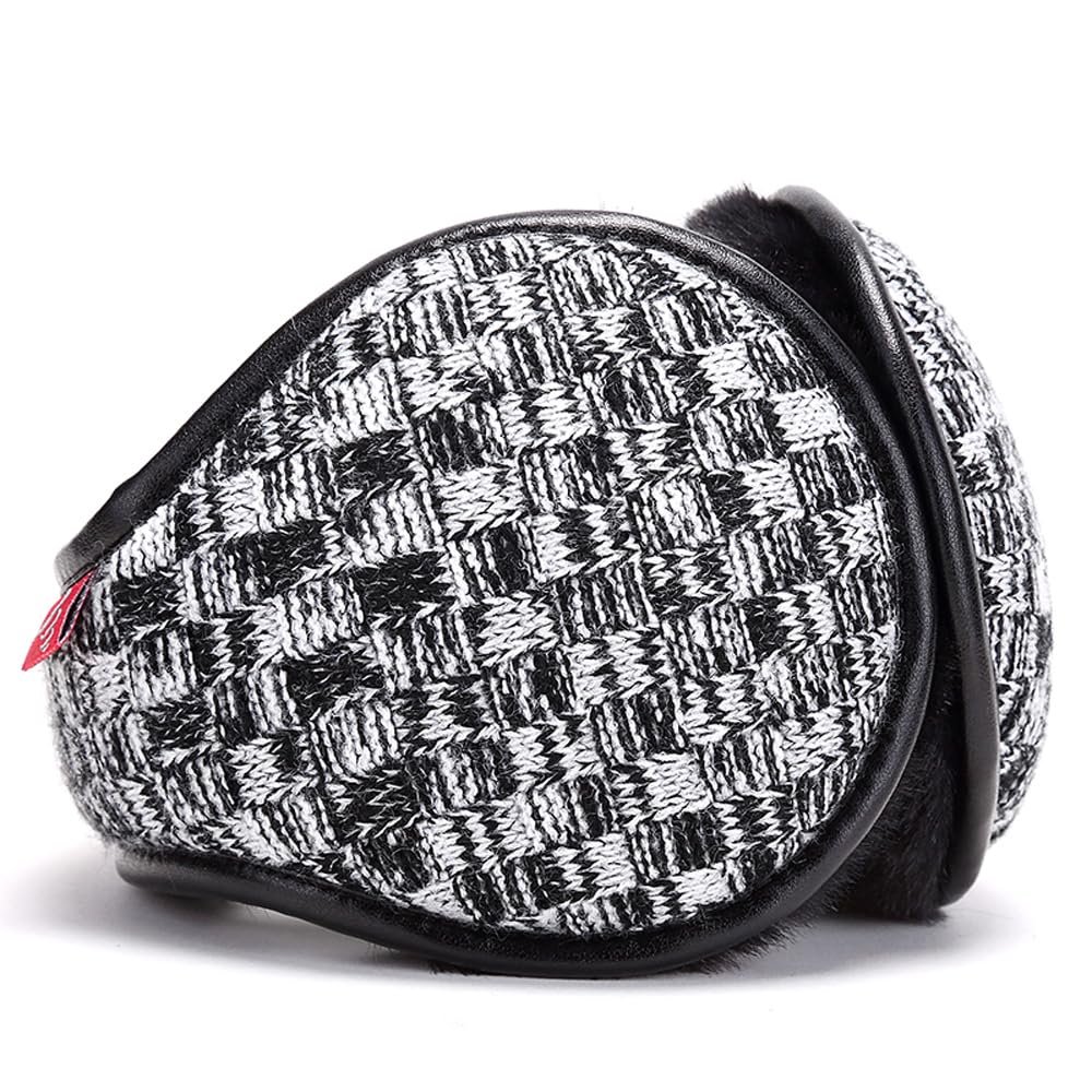 Harssidanzar Winter Earmuffs for Men, Women Foldable Ear Warmer Unisex Adjustable Ear Muffs HU302CA