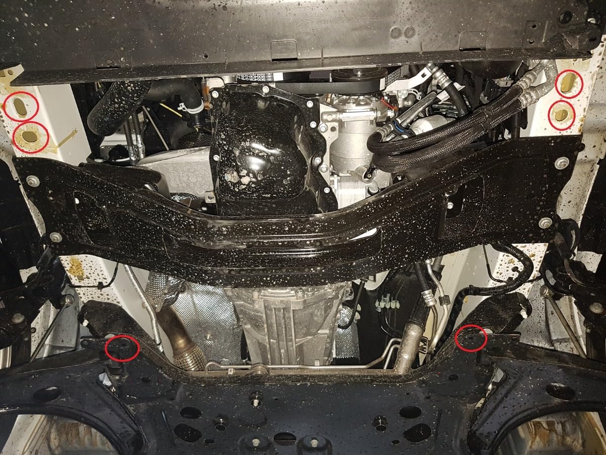 Protección inferior de motor de acero compatible con Ford Transit Custom (2013-2019)