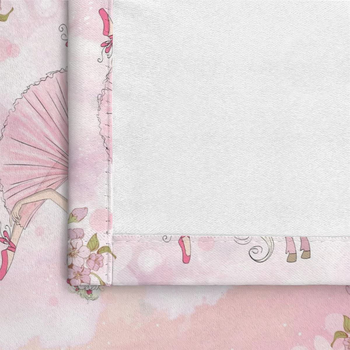 Vorhang Blickdicht mit Ösen 3D Mädchen und Pferd Verdunkelungsvorhang Wohnzimmer 2er Set, rosa Prinzessin schlossPolyester Schallschutz Gardinen für Kinderzimmer Dekoration 280x250 cm