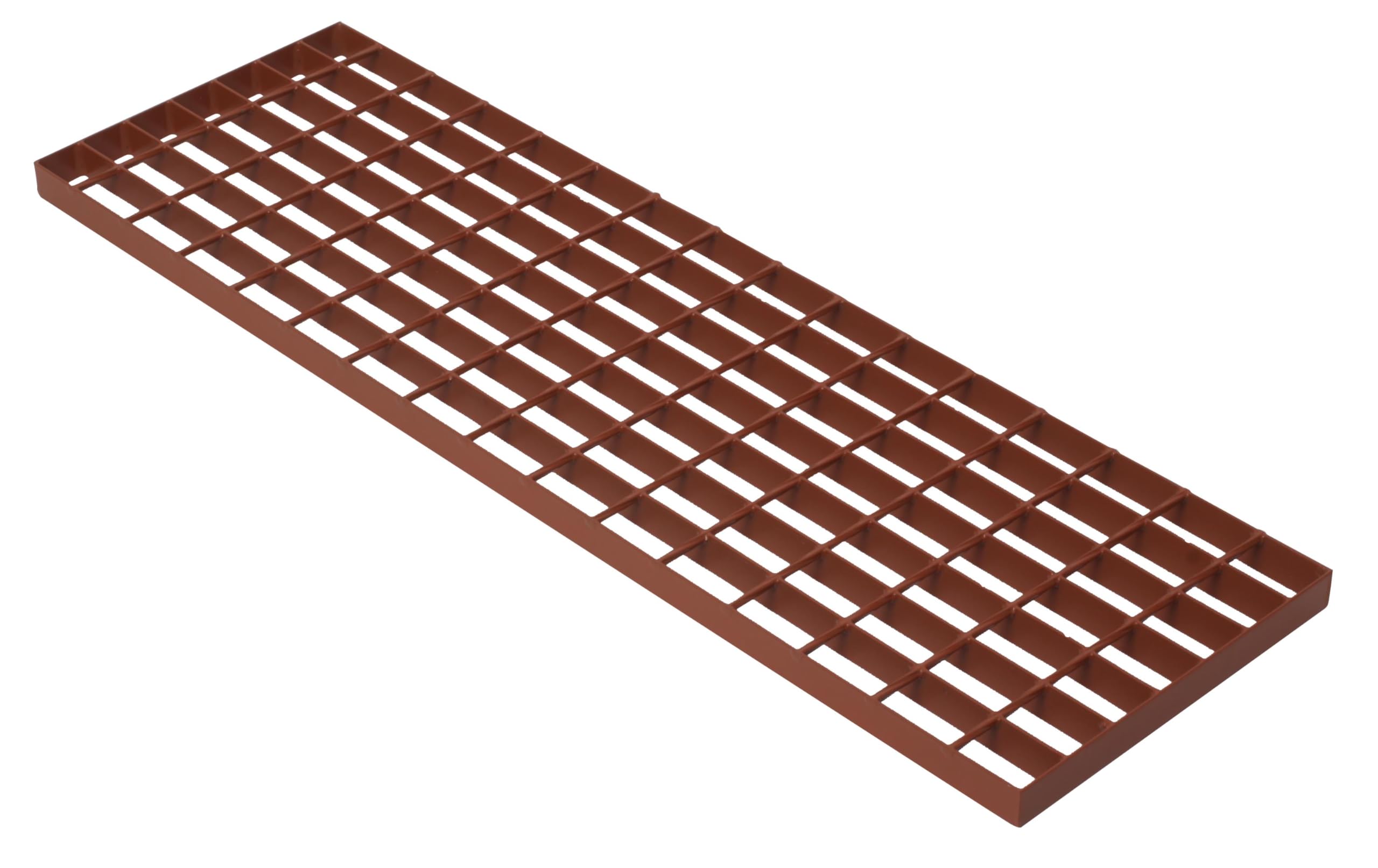 Gitterrost, Laufrost, Trittrost verzinkt (25cm breit) viele Längen und Farben (Rot, 150 cm)