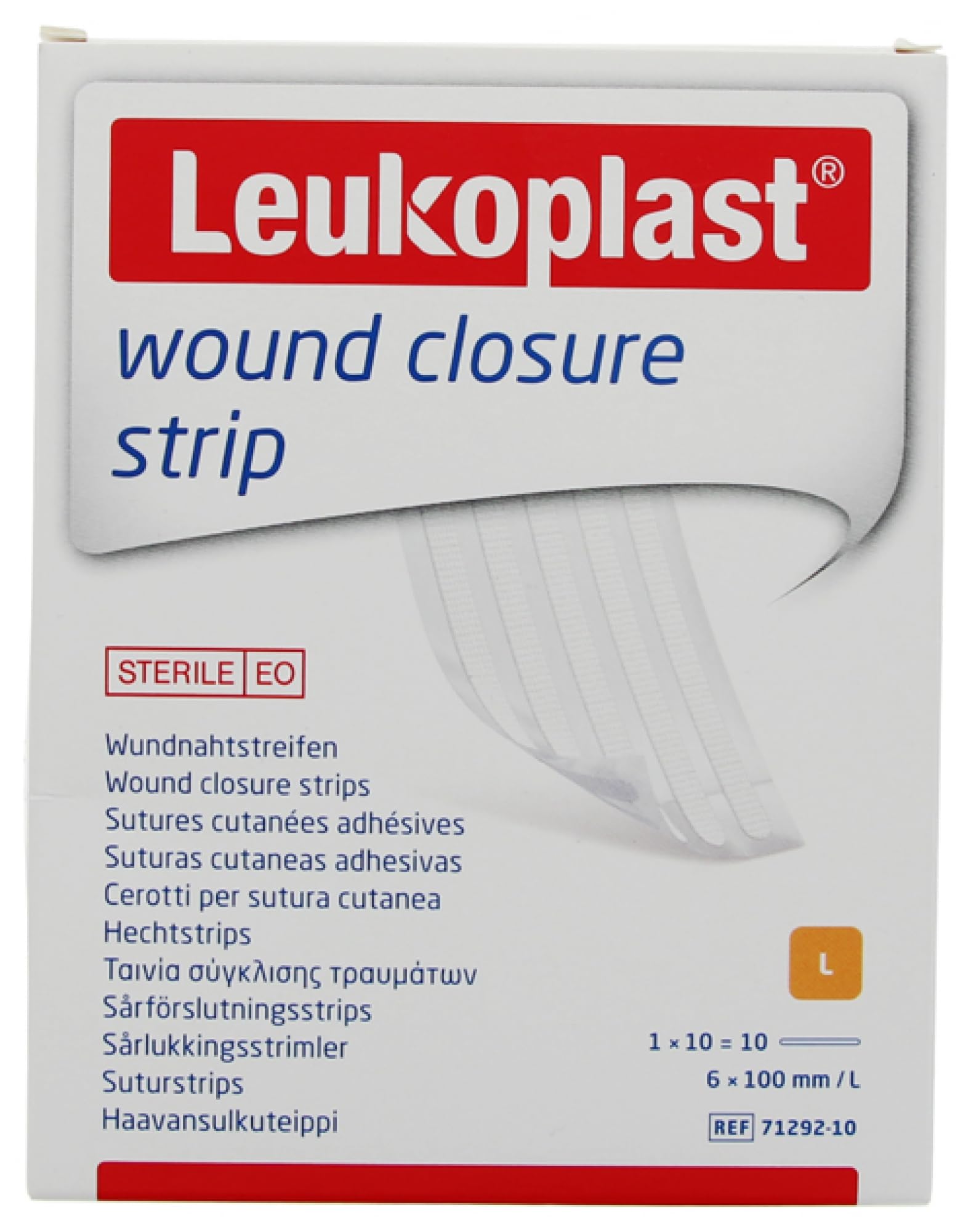 Essity Leukoplast Szwy samoprzylepne 1 x 10 pasków 6 x 100 mm