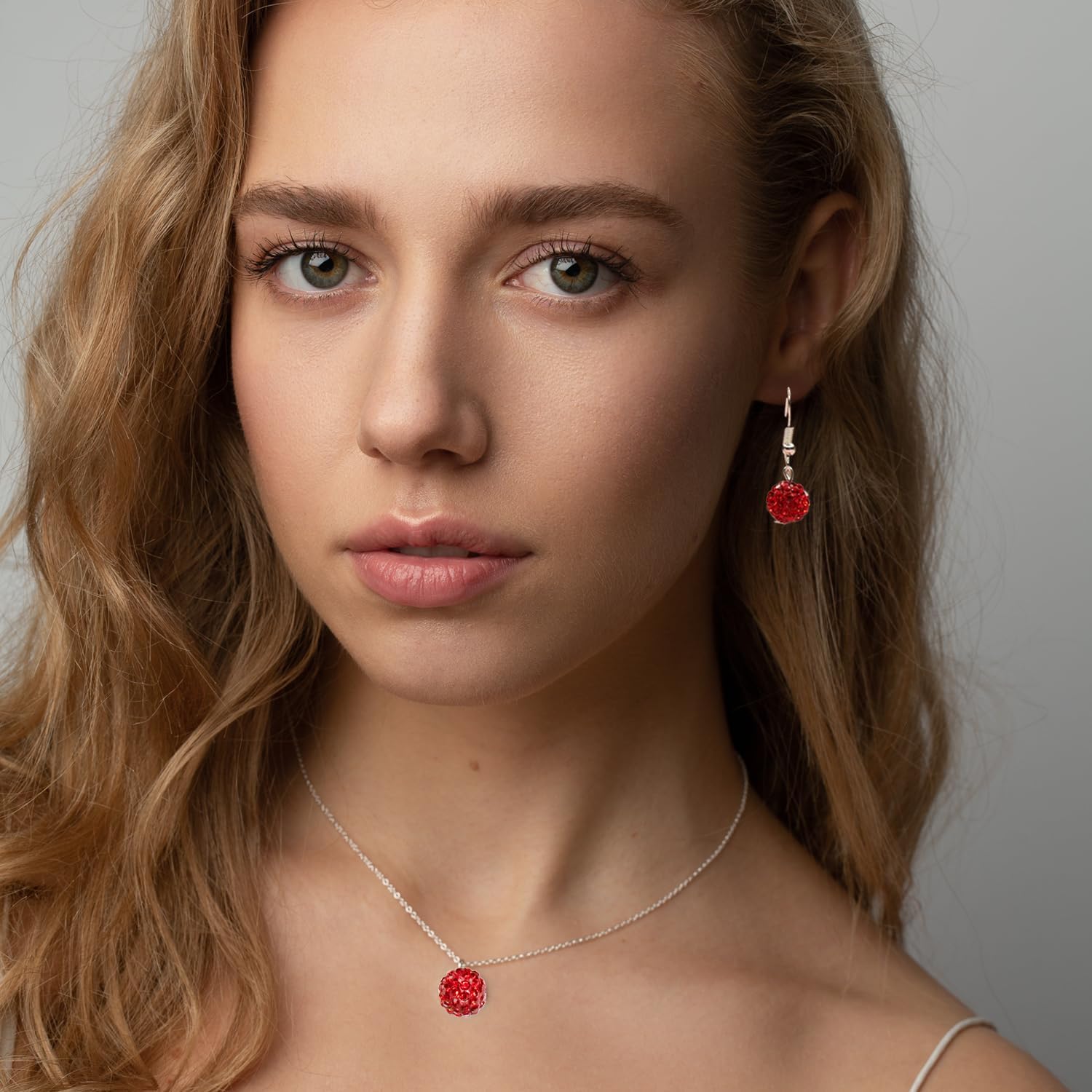 150 Pcs 10mm Rhinestone Clay Beads Red Polymer Clay Crystal Sparkle Pave Disco Ball Bead Round Diamond Bulk Beads for Bracelet Necklace Earring Jewelry Making (Red) - Image 6