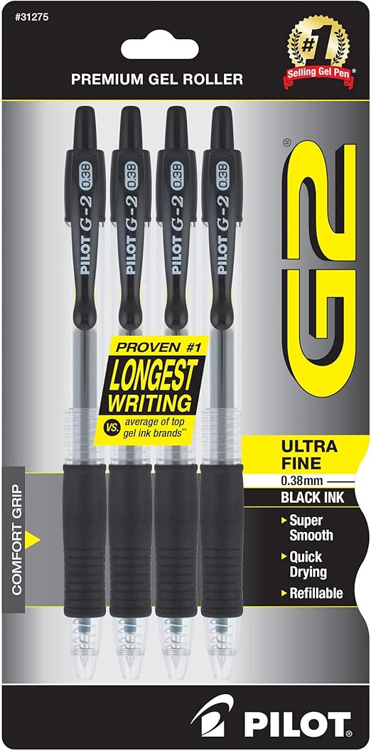 PILOT G2 Premium Refillable & Retractable Rolling Ball Gel