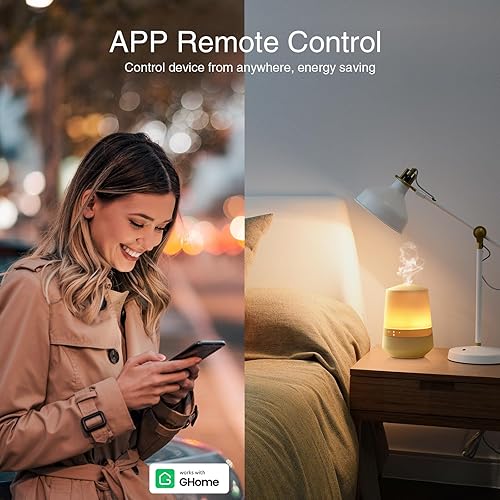 Miniatura 7 de GHome Smart Regleta de alimentación con 6 tomas inteligentes y 3 puertos USB (carga rápida de 30 W, 2A1C), protector de sobretensiones WiFi funciona