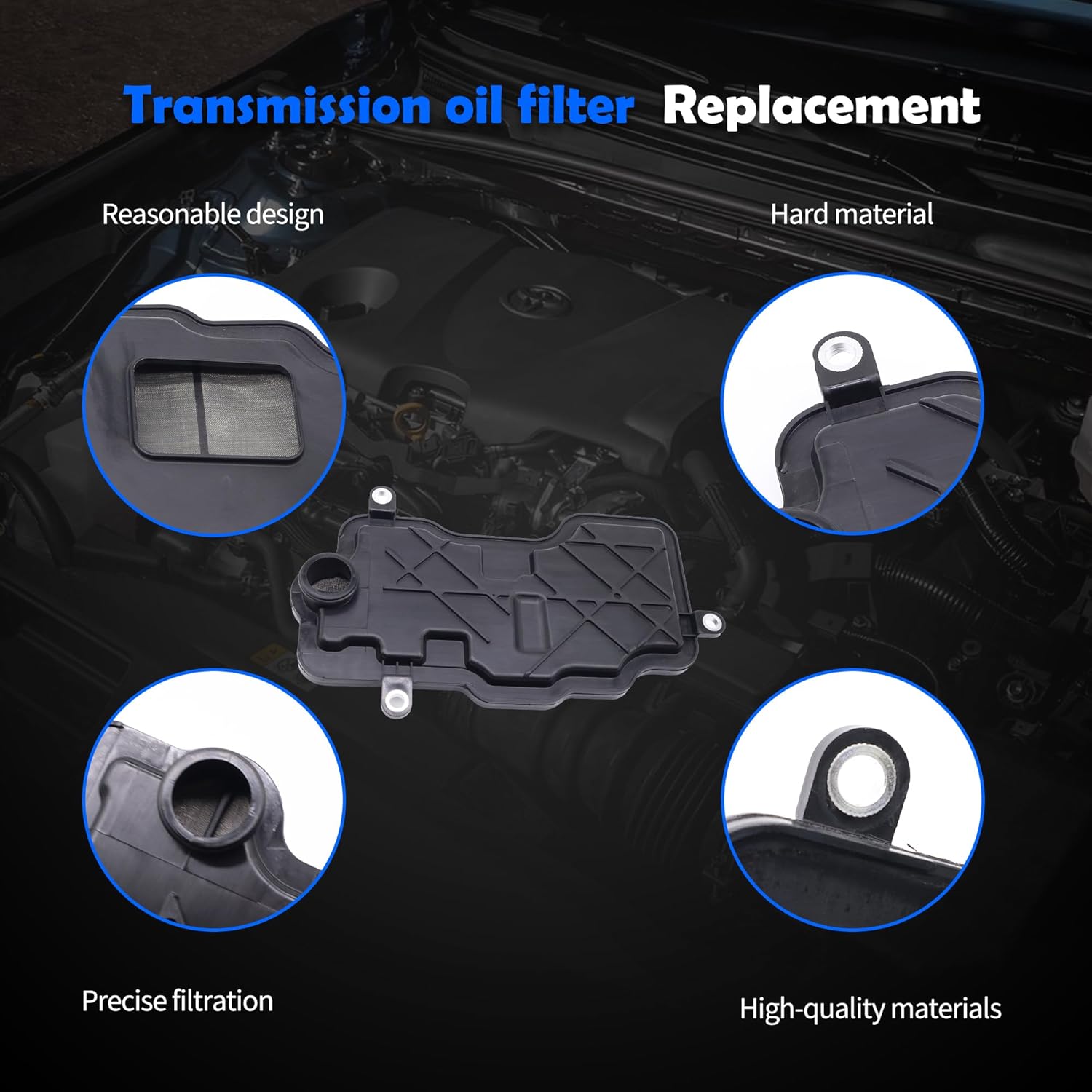 Automatic Transmission Fluid Filter with Pan Gasket Compatible with Subaru Outback 2005-2008 Forester 2009 2010 2011 2012 Legacy 2005 2006 2007 2008 2009 Impreza 2008-2011 31728AA130, 31728AA09