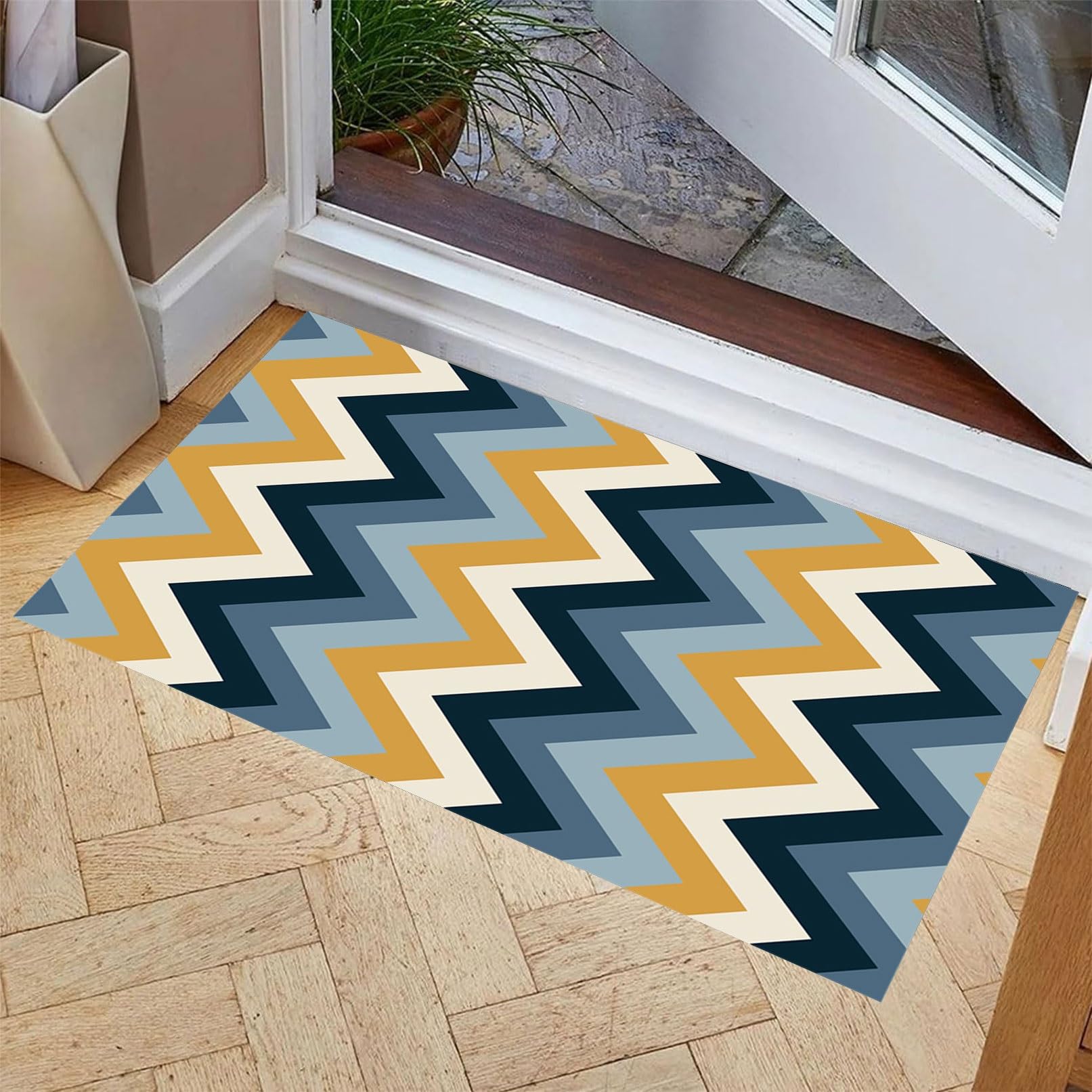 Tapis de passage antidérapant lavable 120x420cm idéal longs couloirs cuisine
