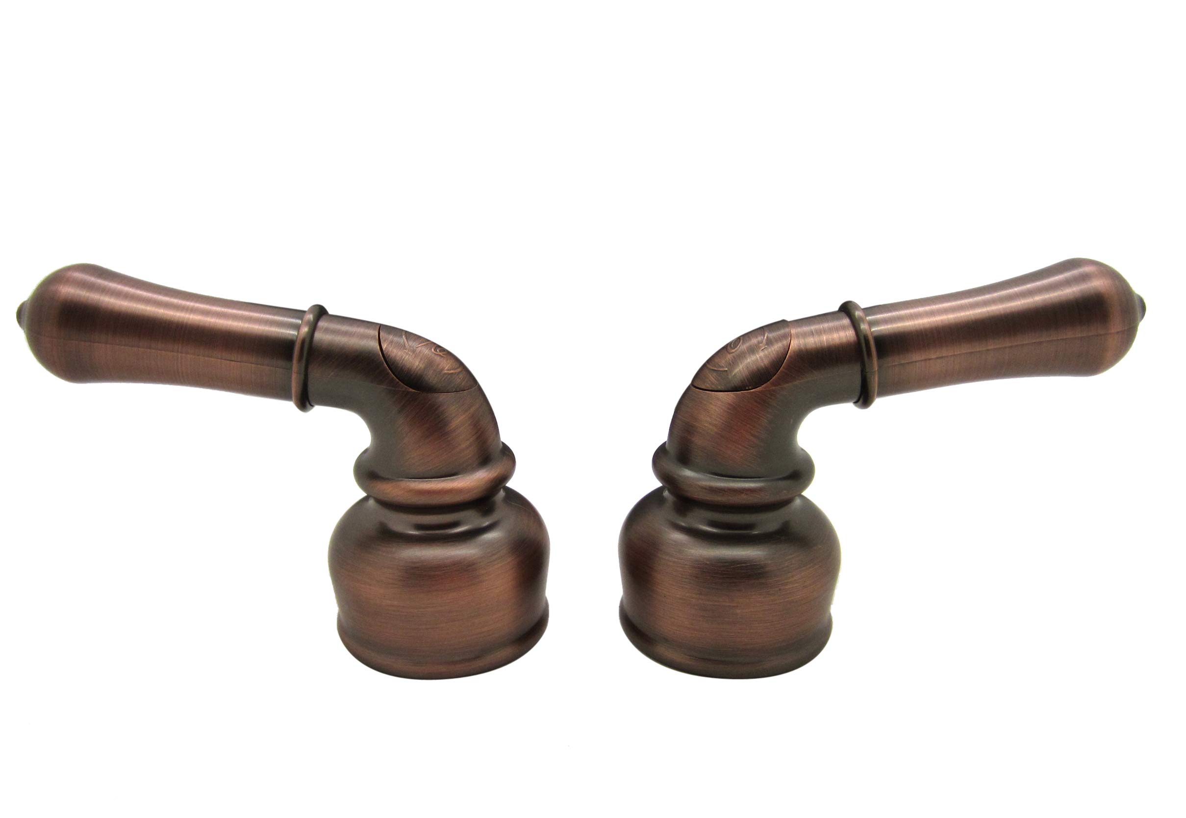 Dura Faucet DF-RKC-ORB RV - Maniglie di ricambio per acqua calda e fredda Classic - Rivestimento metallico solo su modelli in ABS (bronzo oliato)