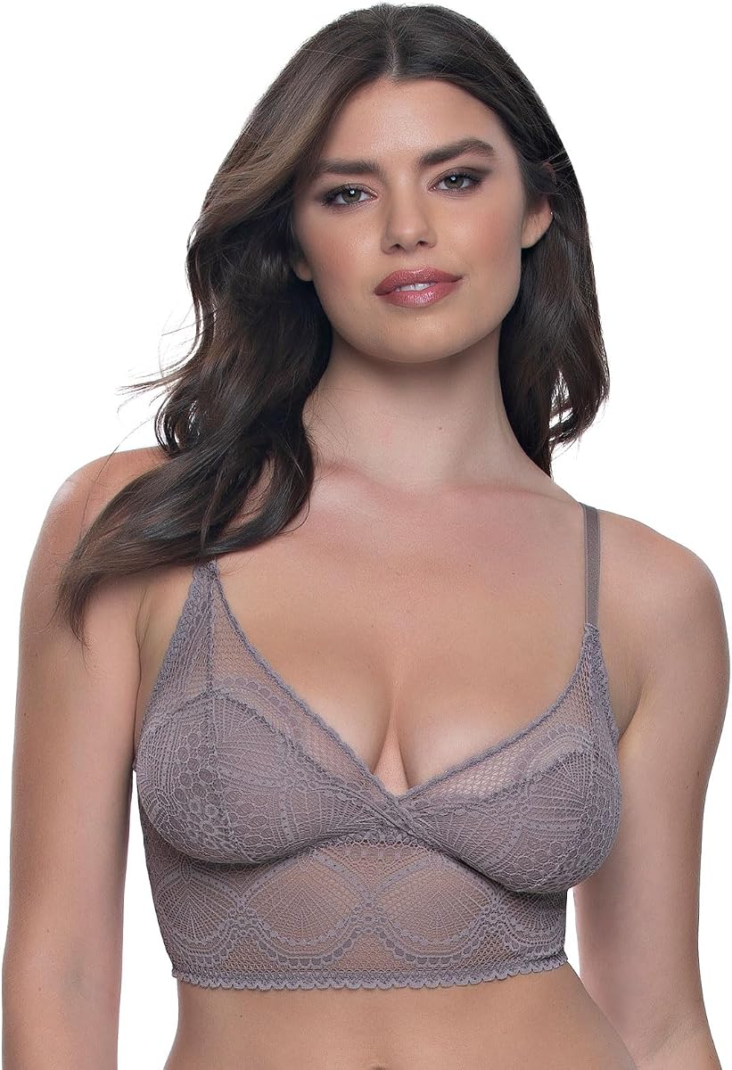 Felina Finesse Cami Bralette - Stretchy Lace Bralettes for Women - Sexy and Comfortable