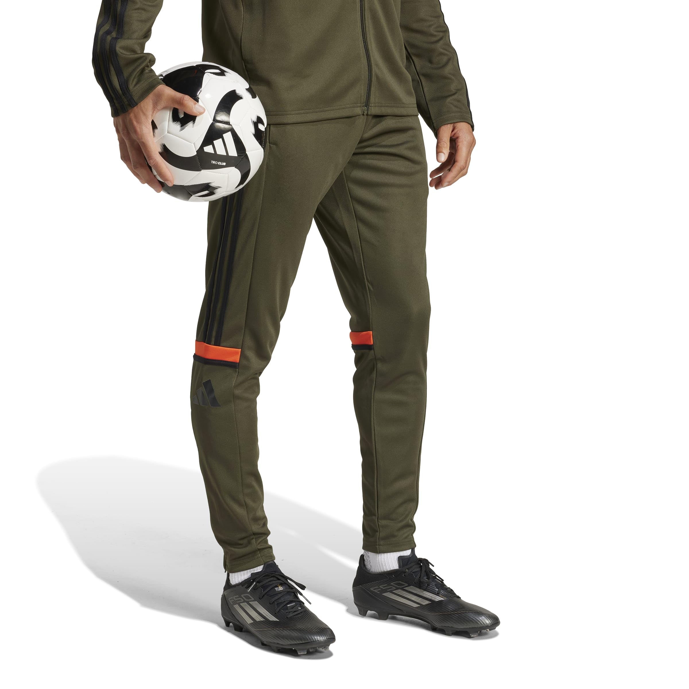 Adidas Herren SQUADRA25 Training Pant, Night Cargo/Black/Semi Impact Orange, L