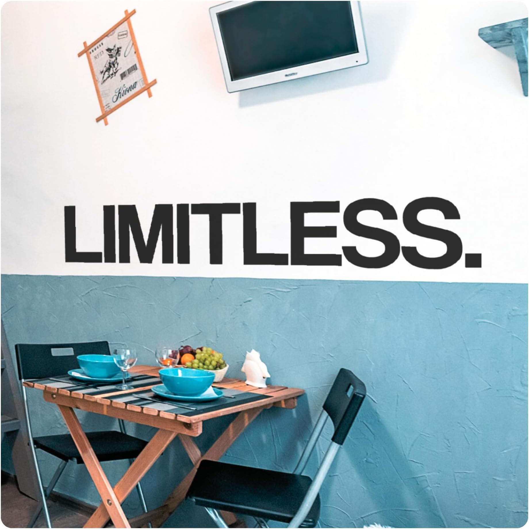 My Vinyl Story Limitless Office Decor Wall Art Decal Inspirational Motivational Supplies Home Gym Work Success Sticker Teamwork Welcome Quote Business Sign Gift