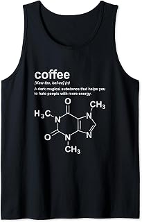 Funny Coffee Definition Fuel For The Soul Caffeine Addict Tank Top