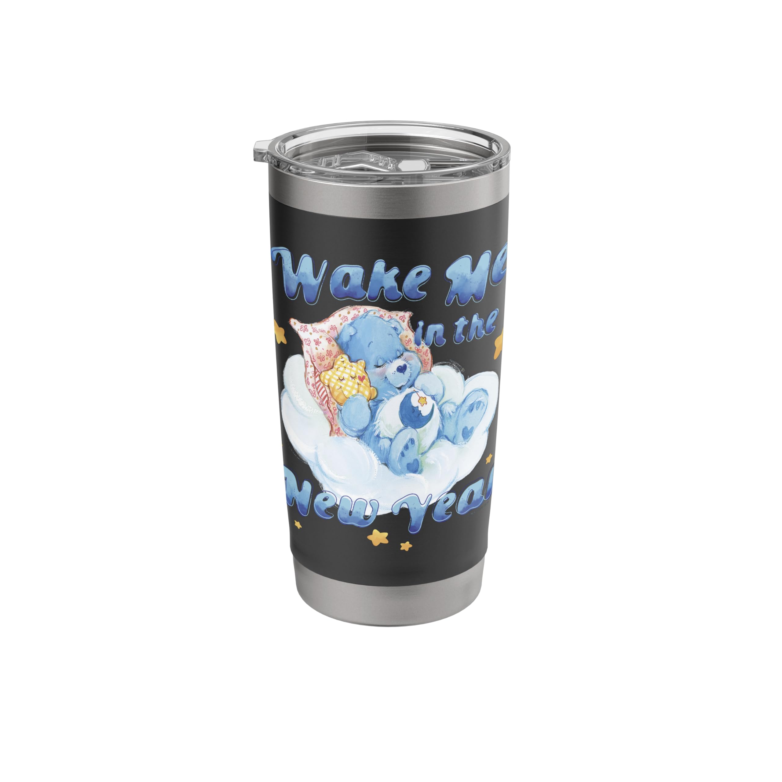 Care Bears Bedtime Bear Wake Me In The New Year Holiday Icon Stainless Steel Insulated Tumbler