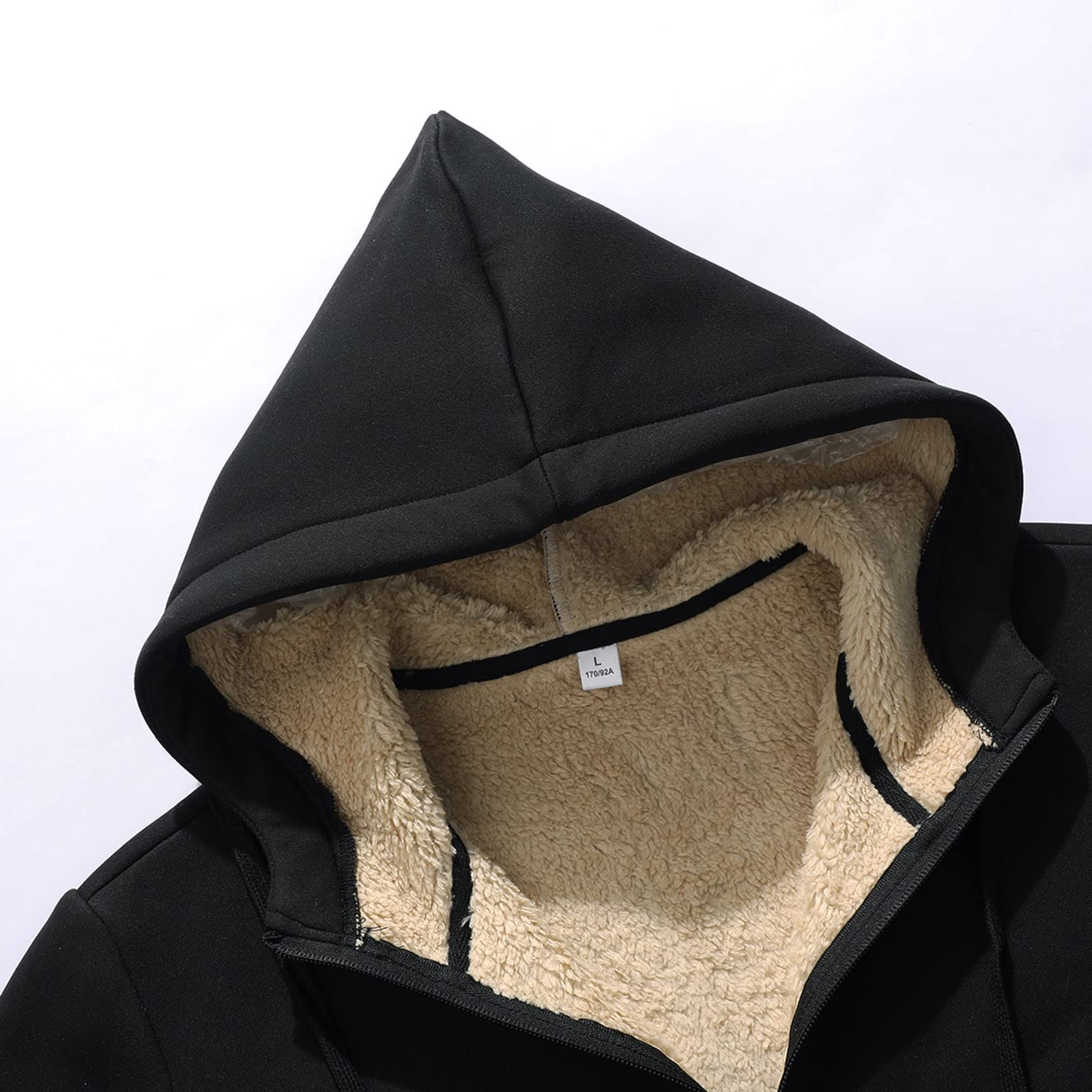 Chandal De Jogging Para Hombre Tracksuit Hombre Casual Felpa Traje dos Piezas Bolsillo Cremallera Sudadera Capucha Cordón Conjunto Pantalones Chaqueta Invierno