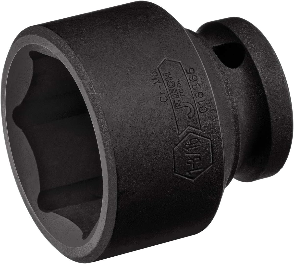 Jetech 1/2 Inch Drive 1-1/4 Inch Standard Impact Socket, Made with Chrome Molybdenum Alloy Steel, Heat Treated, 6-Point Design, SAE