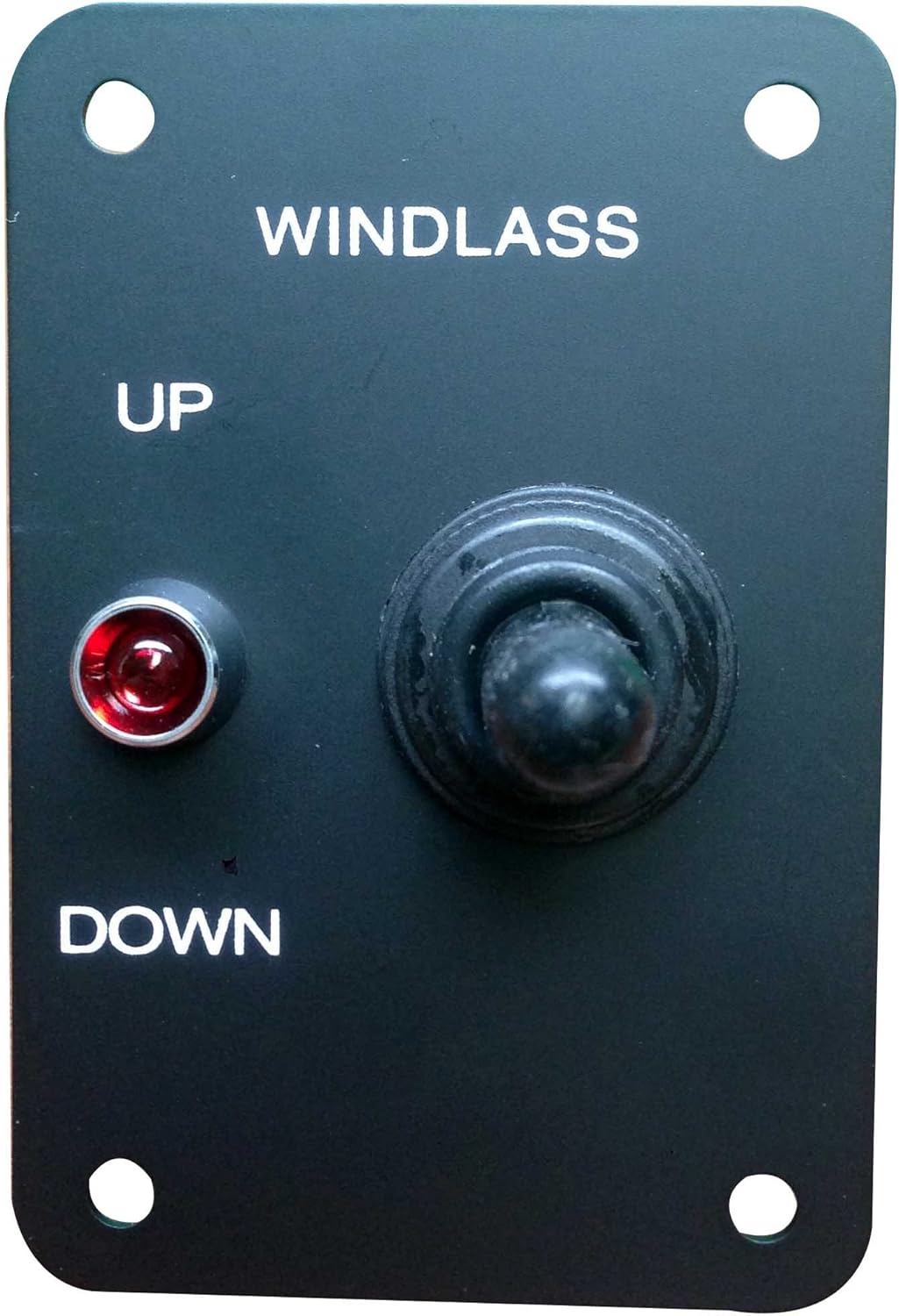 Marine Boat Anchor Windlass Return Toggle Switch Aluminum Plate 2 Way LED Light : Sports & Outdoors