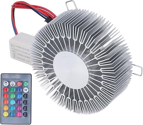 SEAFRONT Lámpara de Pared LED RGB 3W con Control Remoto Aluminio Flor de Sol Dor
