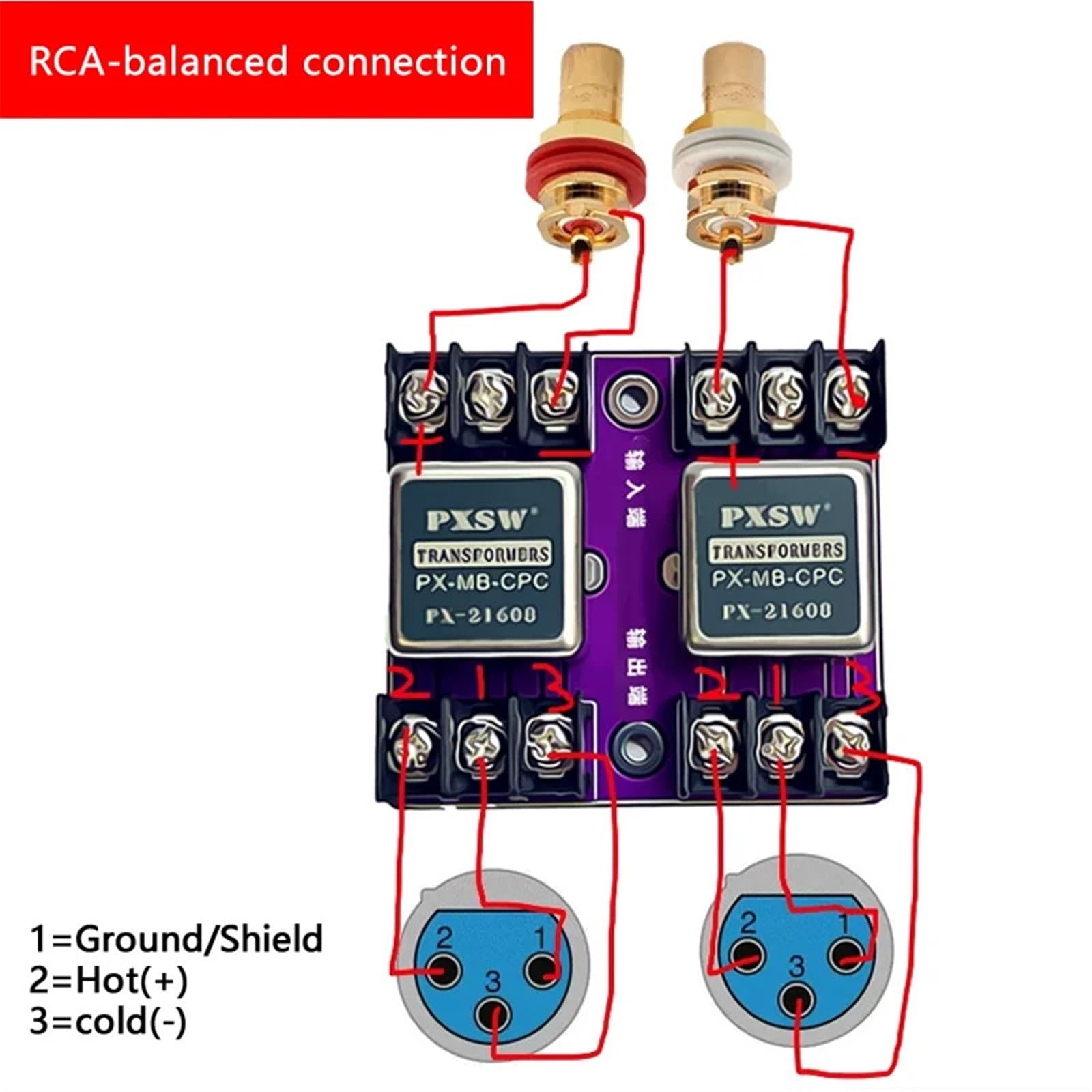 Transformador de aislamiento de audio permalloy 21608, conversión balanceada y no balanceada, aislador de audio, corriente de sonido.