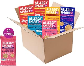 Crunchy Vegan Cookies | Gluten Free, Nut Free, Egg Free, Soy Free, Dairy Free, Non GMO, Kosher | Delicious Plant Based School Snack for Kids & On the Go | 30 INDIVIDUALLY WRAPPED (1oz) 2 Packs | 6 Boxes ASSORTED Flavors