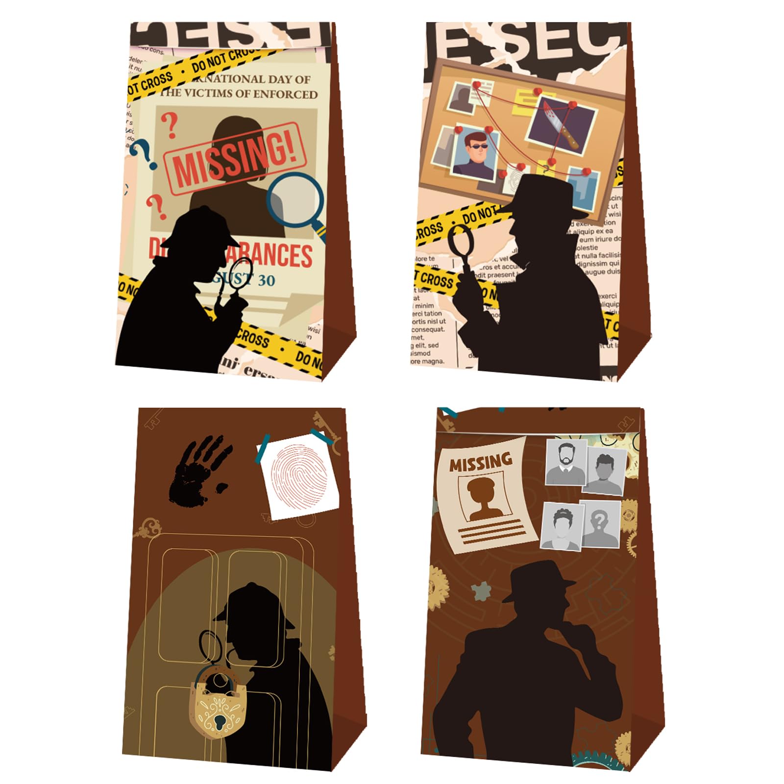 Yrmysrx Spy Detective Party Gifts Goodie Bags with Stickers for Secret Agent Top Secret Spy Theme Party Supplies - Image 3