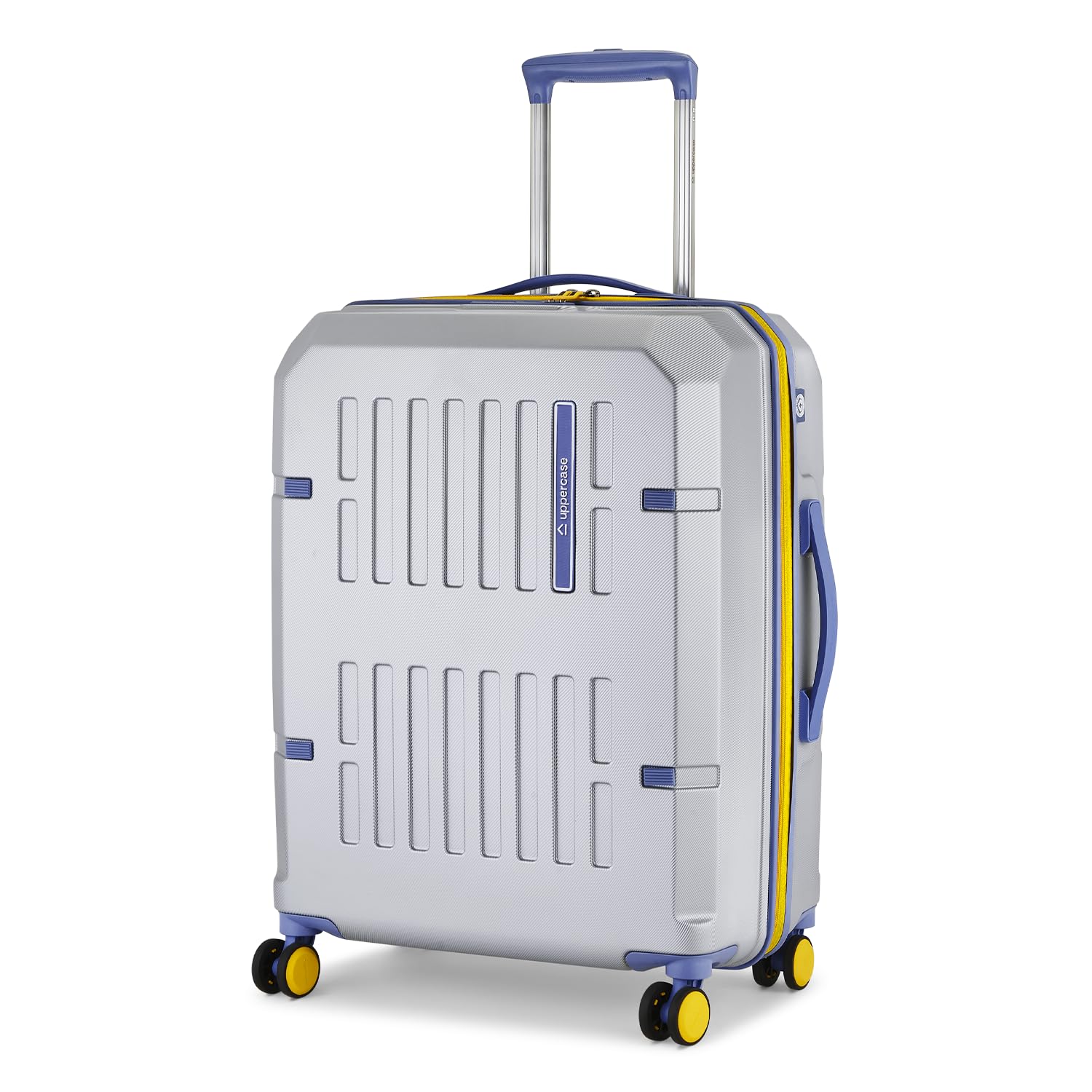 Hexa Medium Solid Trolley Bag with TSA Lock, Durable for Travel, RCS Certified for Sustainability, Anti-Theft Zippers and Double Wheels, Suitcase for Men & Women-image-31