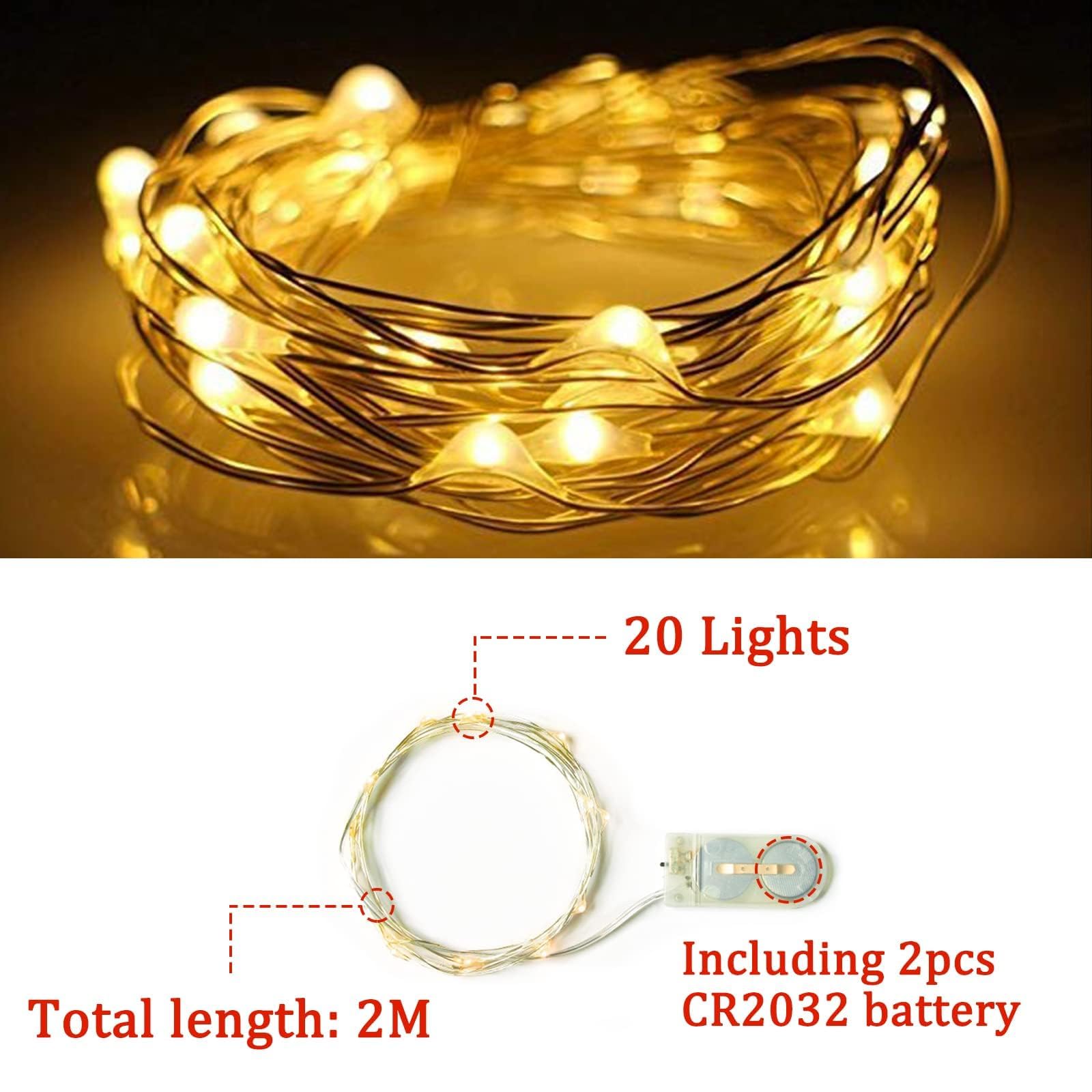 Ghirlanda di Natale (30 cm) Con LED, Fiocco, Palla di Natale, Fiocco di Neve, Bacche per Porta di Casa, Caminetto e Decorazione da Parete