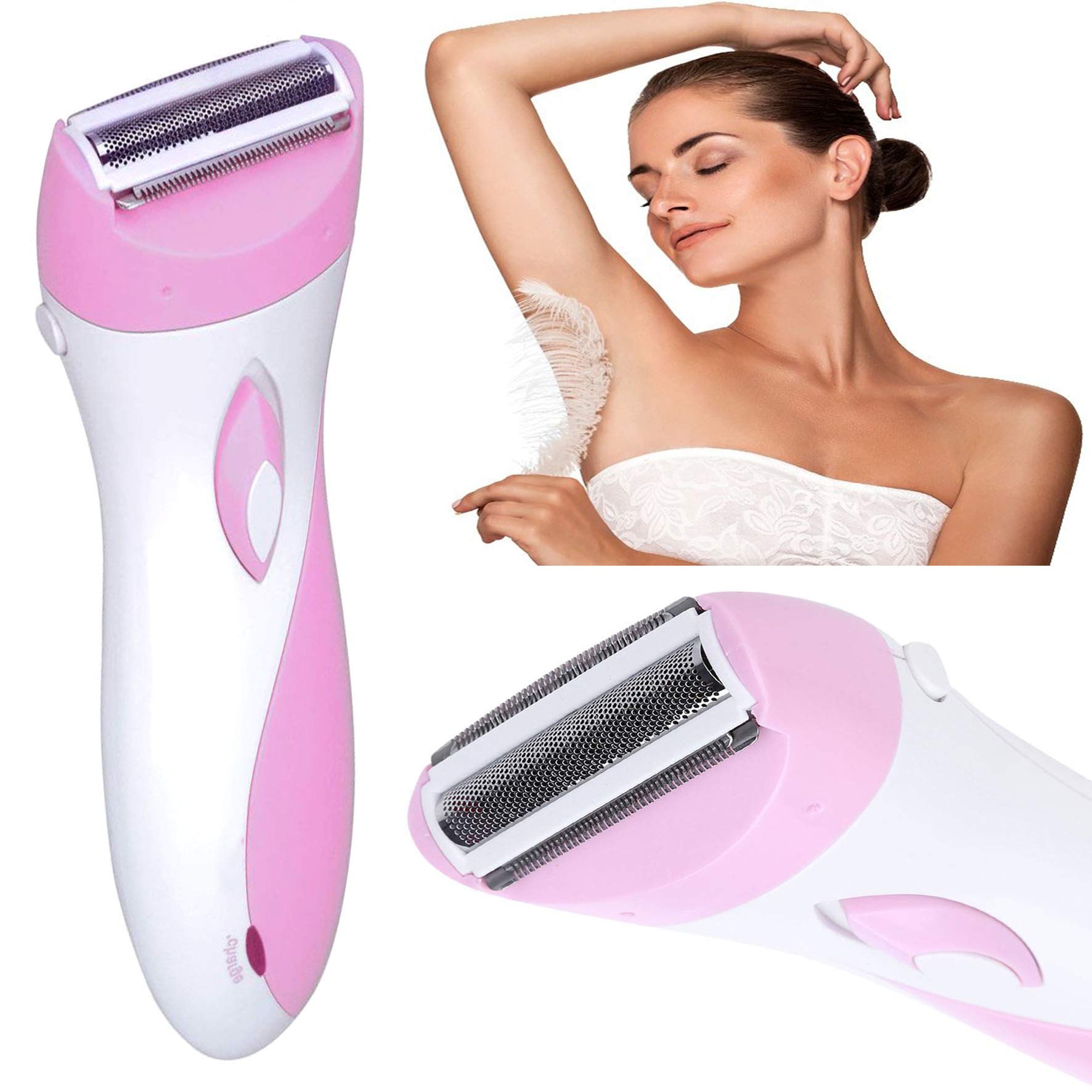 Frackkon Beauty Sensitive Touch Private Part Fully Safe Electric Trimmer for Facial and Body,Nose, Ear EYEBROW and Bikini Line Trimmer Shaver Painless Hair Remover Under Arms for Women MULTI colour