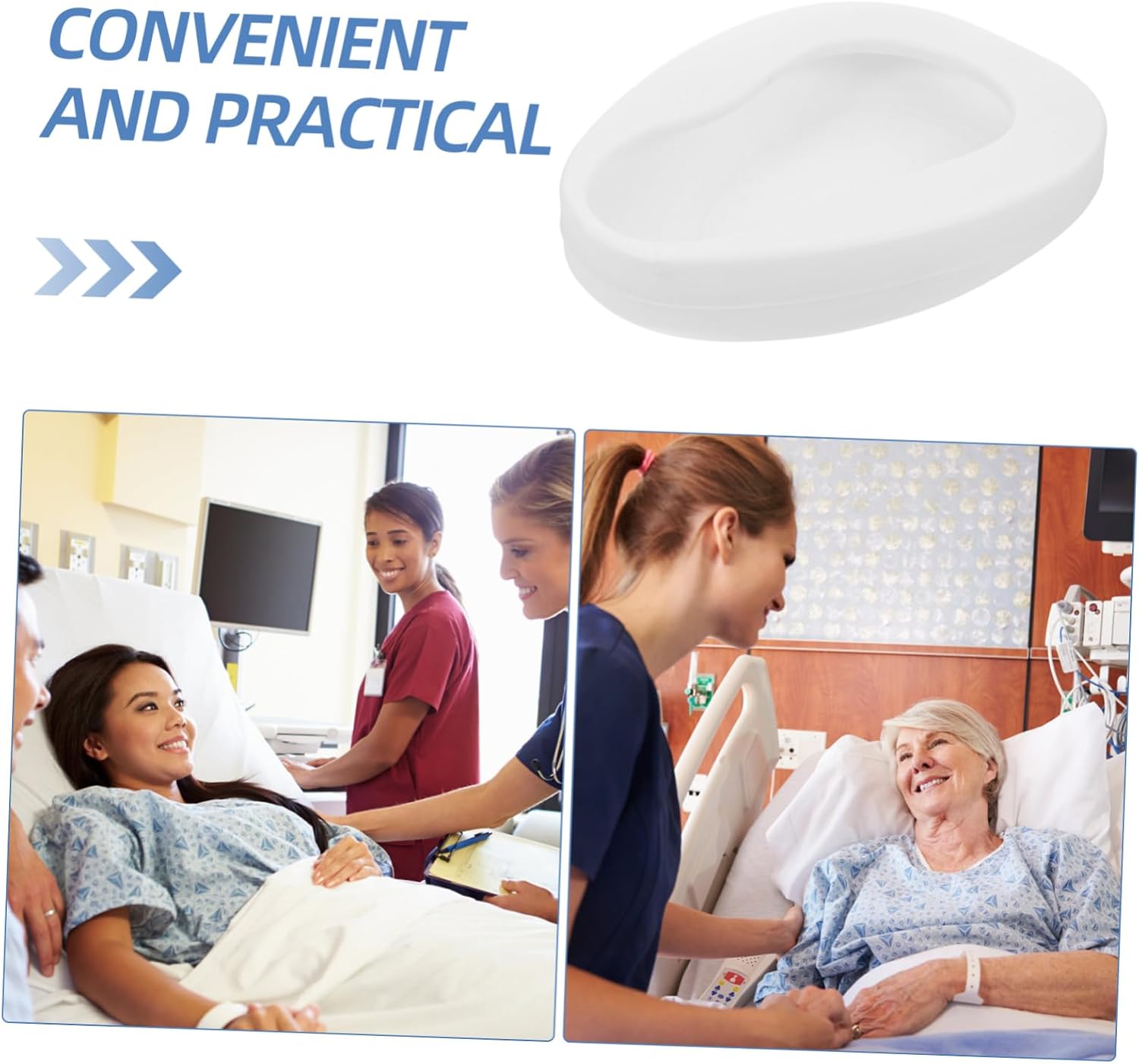 Portable Bedside Urinal for Women and Elderly Durable Leak Design for Caregivers for Pregnant Women and Paralyzed Patients Easy to Clean and Handle Bedpan