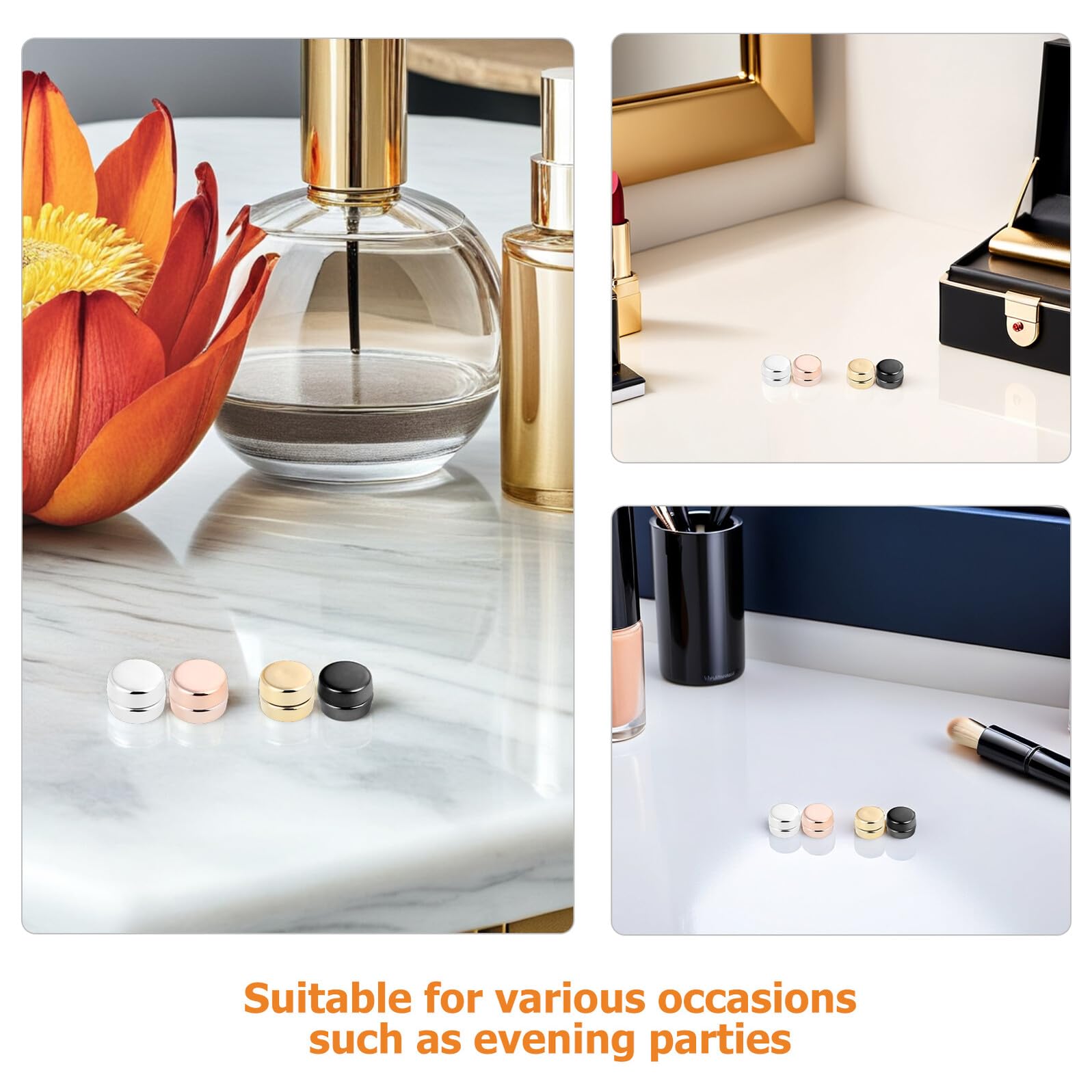 VILLCASE Broches Magnéticos para Pañuelo 8 Pares Cierres Resistentes al Desgaste para Hiyab y Bufandas Accesorios de Ropa Elegantes y Compactos para Eventos y Uso Diario
