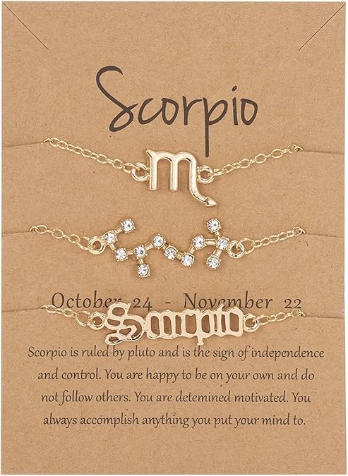 Gold Plated Zodiac Constellation Sign Bracelets for Women Men 12 Birth Months Exquisite Letter Old English Astrology Bracelet Horoscope Jewelry Birthday Gift