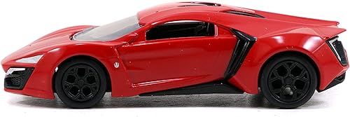Miniatura 7 de Jada Toys Fast & Furious 1:55 Lykan Hypersport Build N' Collect Kit de modelo fundido a presión, juguetes para niños y adultos, rojo