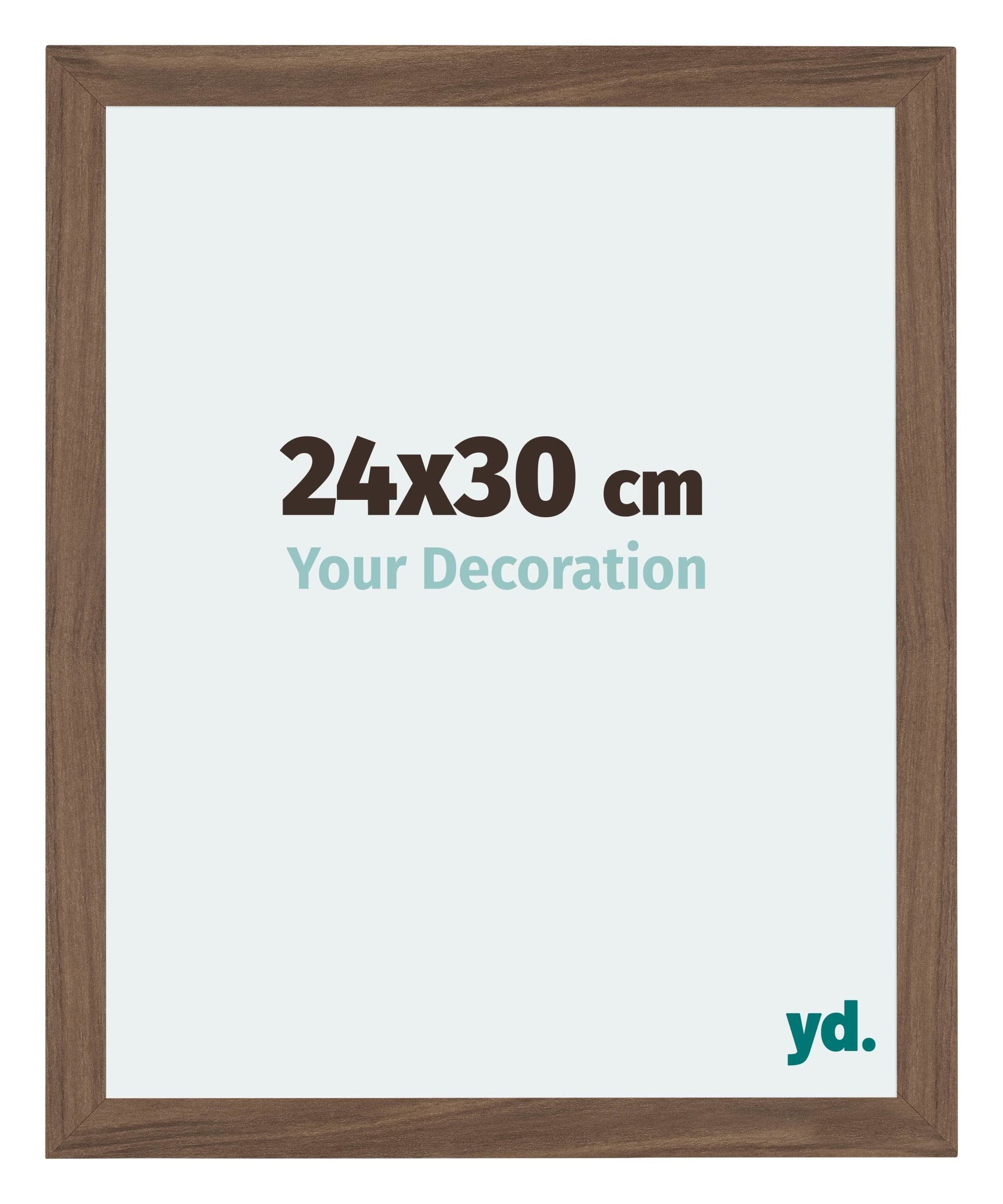 Your Decoration - Picture Frame 24x30 cm - Walnut Dark - Decorative Wall Frame in MDF with Antireflection - Frame 24x30 - Mura โ image 1
