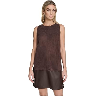 Платье Calvin Klein Sleevless Suede Shift