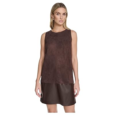 Calvin Klein Sleevless Suede Shift Women