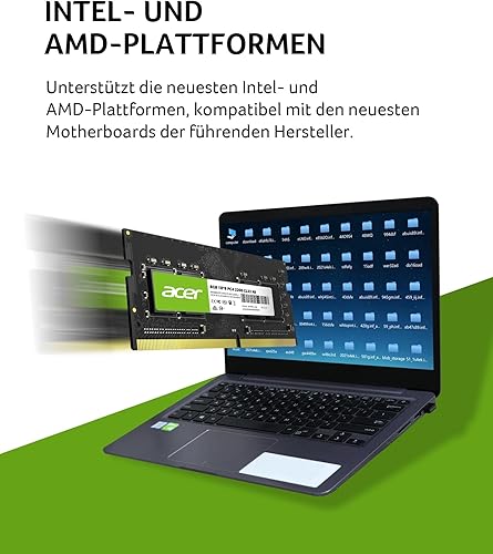 Miniatura 2 de acer SD100 8GB RAM única 2666 MHz DDR4 CL19 1.2V memoria de computadora portátil - BL.9BWWA.204