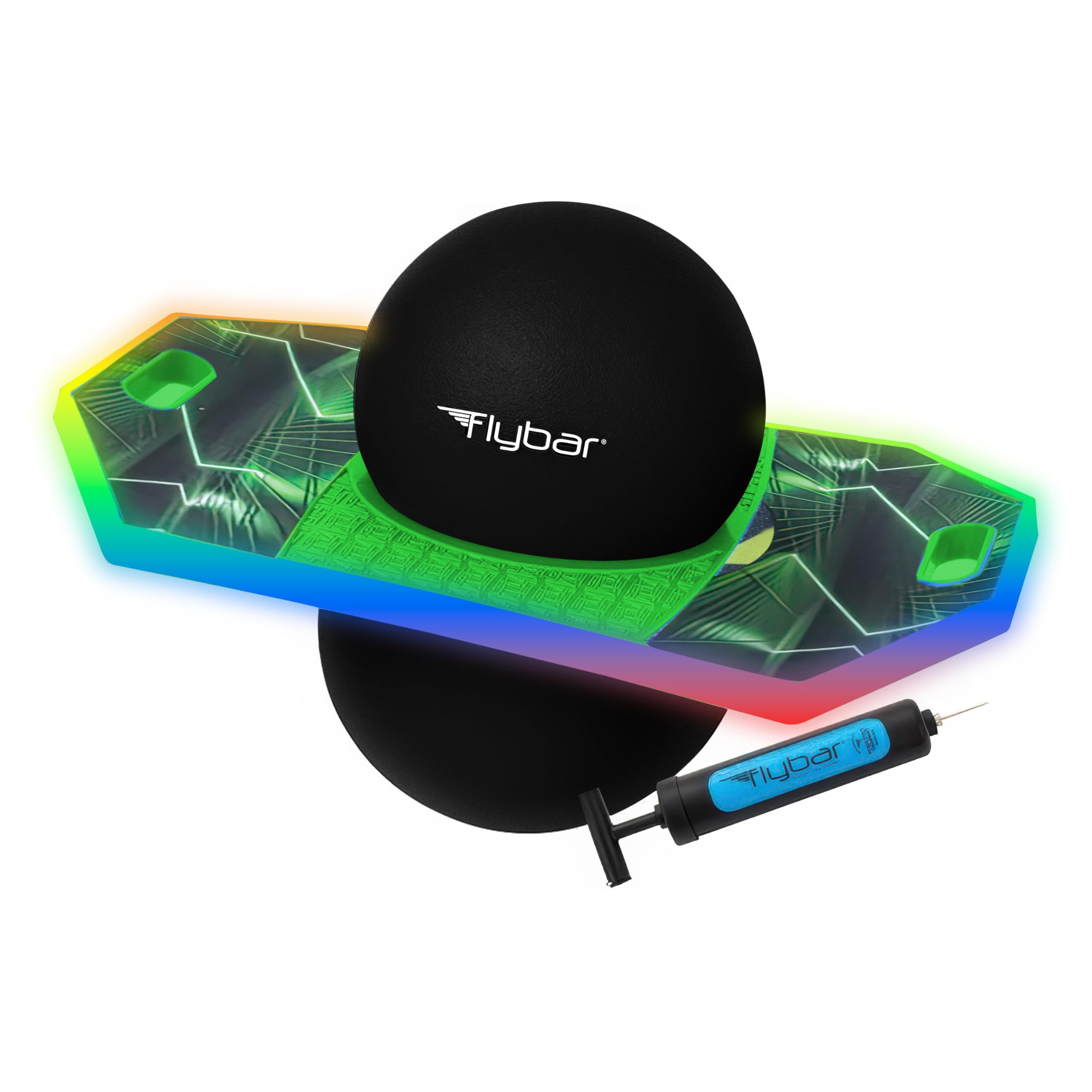 Flybar Pogo Trick Ball for Kids – Balance Bounce Board with Anti-Slip Deck – Pump Included - Indoor & Outdoor Toys for Boys and Girls Fun Way to Reduce Screen Time Supports up to 160 lbs – Ages 6+