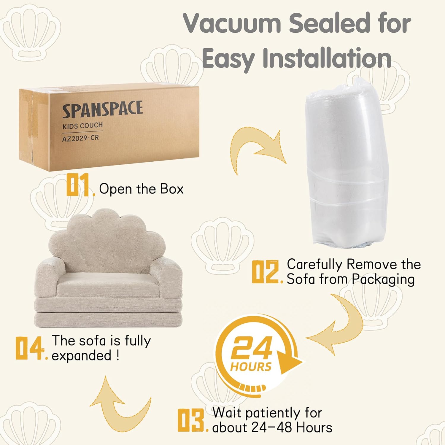 2-in-1 Kids Couch, Toddler Couch Fold Out, Comfy Toddler Chair, Convertible Kids Sofa to Lounger with Pocket and Removable Cover - Image 9