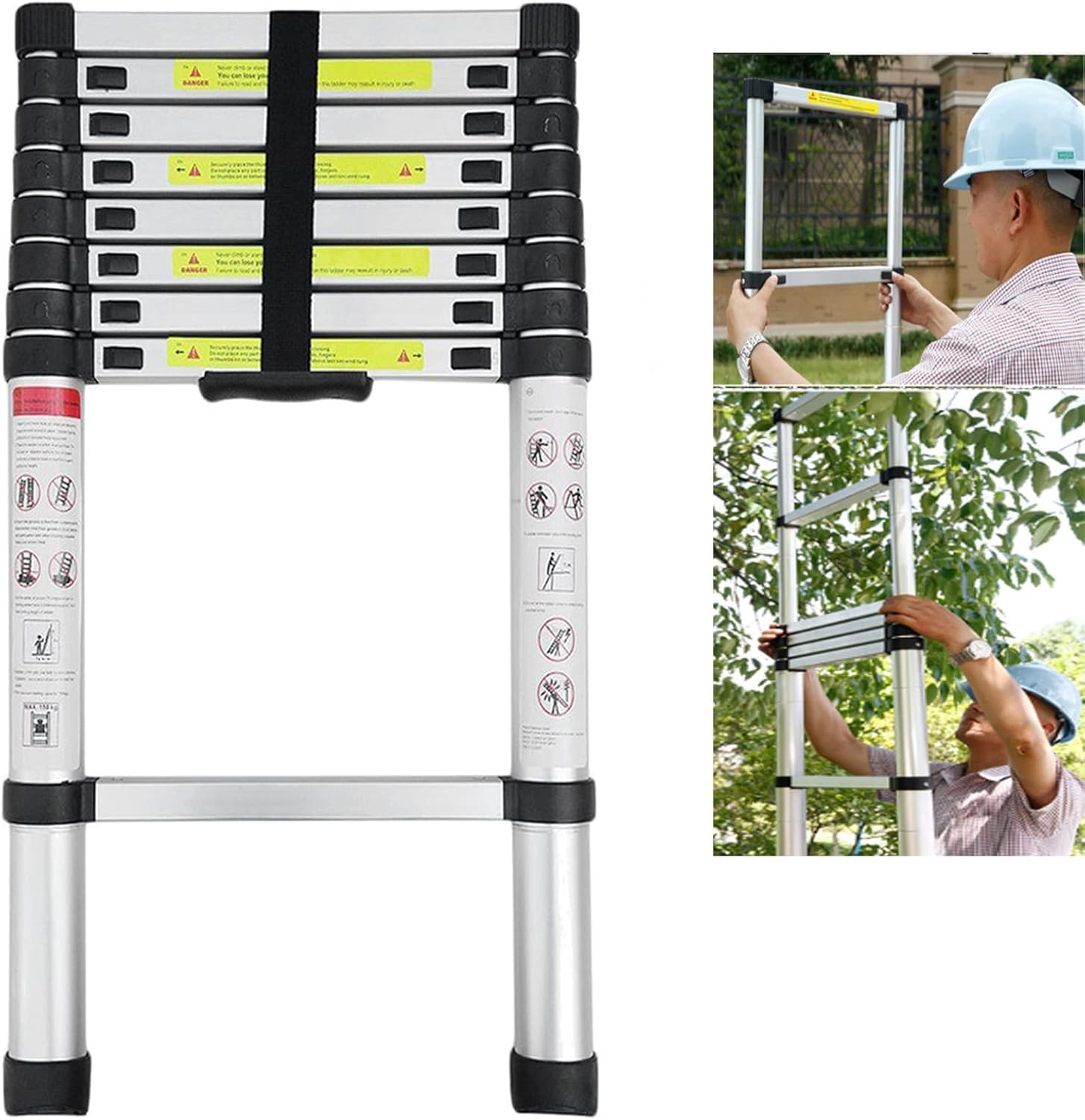 ZanGe Telescopic Ladder MultiPurpose Aluminium Lightweight Telescoping