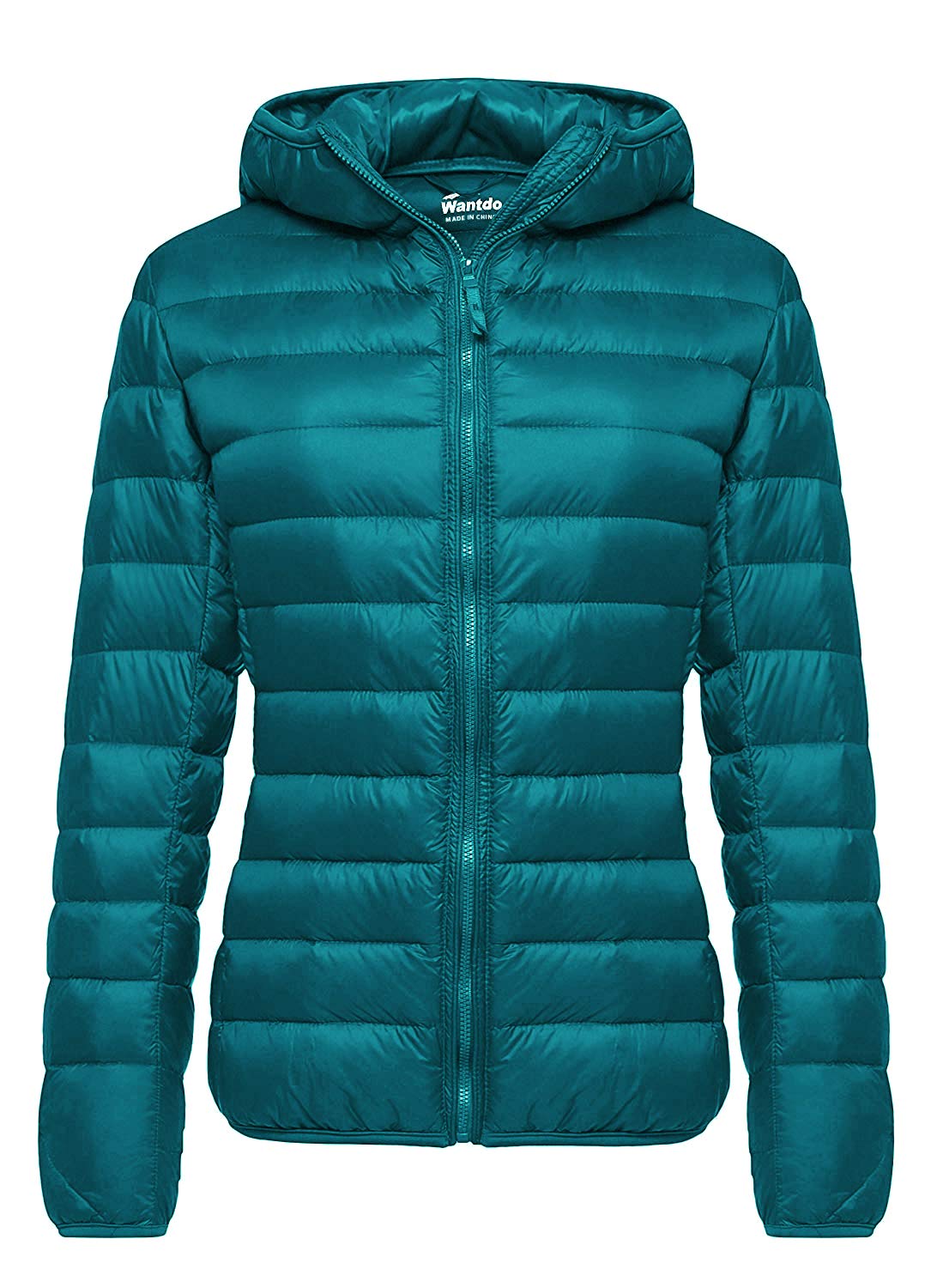 wantdoWomen's Hooded Packable Ultra Light Weight Short Down Jacket
