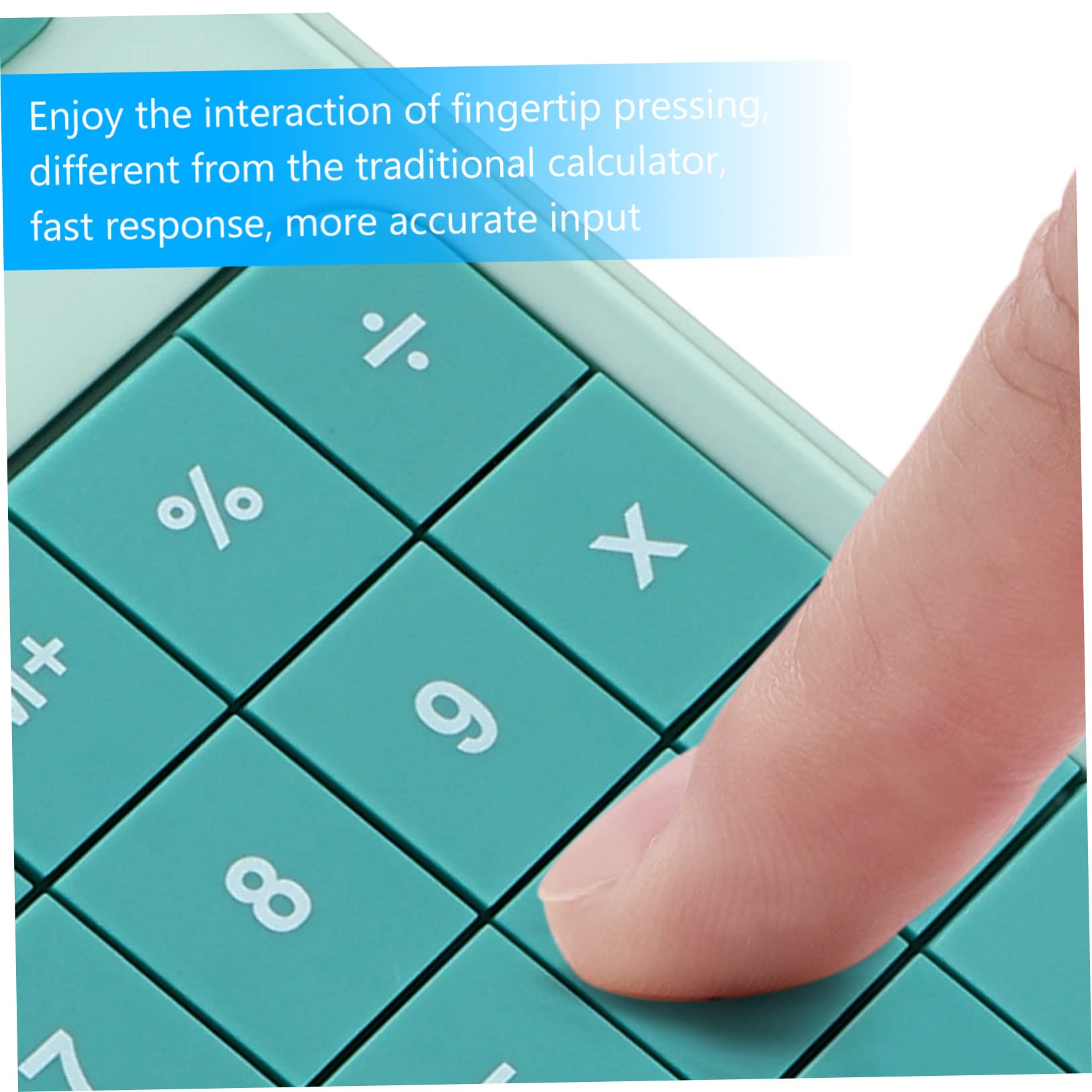 NUOBESTY Calculatrice Robuste Simple pour Bureau Portable Outil de Calcul Pratique avec Grand Écran
