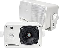 Vista 6 de Pyle PDA6BU - Receptor amplificador estéreo Bluetooth de 200 vatios con tarjeta USB/SD, 2 pares PLMR24 Pyle de 3.5 pulgadas, 200 W, 3 vías a prueba