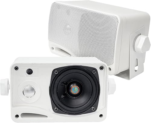 Miniatura 6 de Pyle PDA6BU - Receptor amplificador estéreo Bluetooth de 200 vatios con tarjeta USBSD, 2 pares PLMR24 Pyle de 3.5 pulgadas, 200 W, 3 vías a prueba