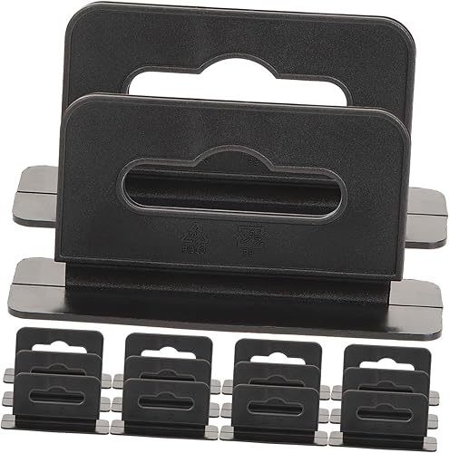 Cabilock 200 Uds. Gancho de ranura para colgar Pegboard, etiquetas adhesivas, gancho de agujero de ranura, pestañas adhesivas, ganchos de plástico