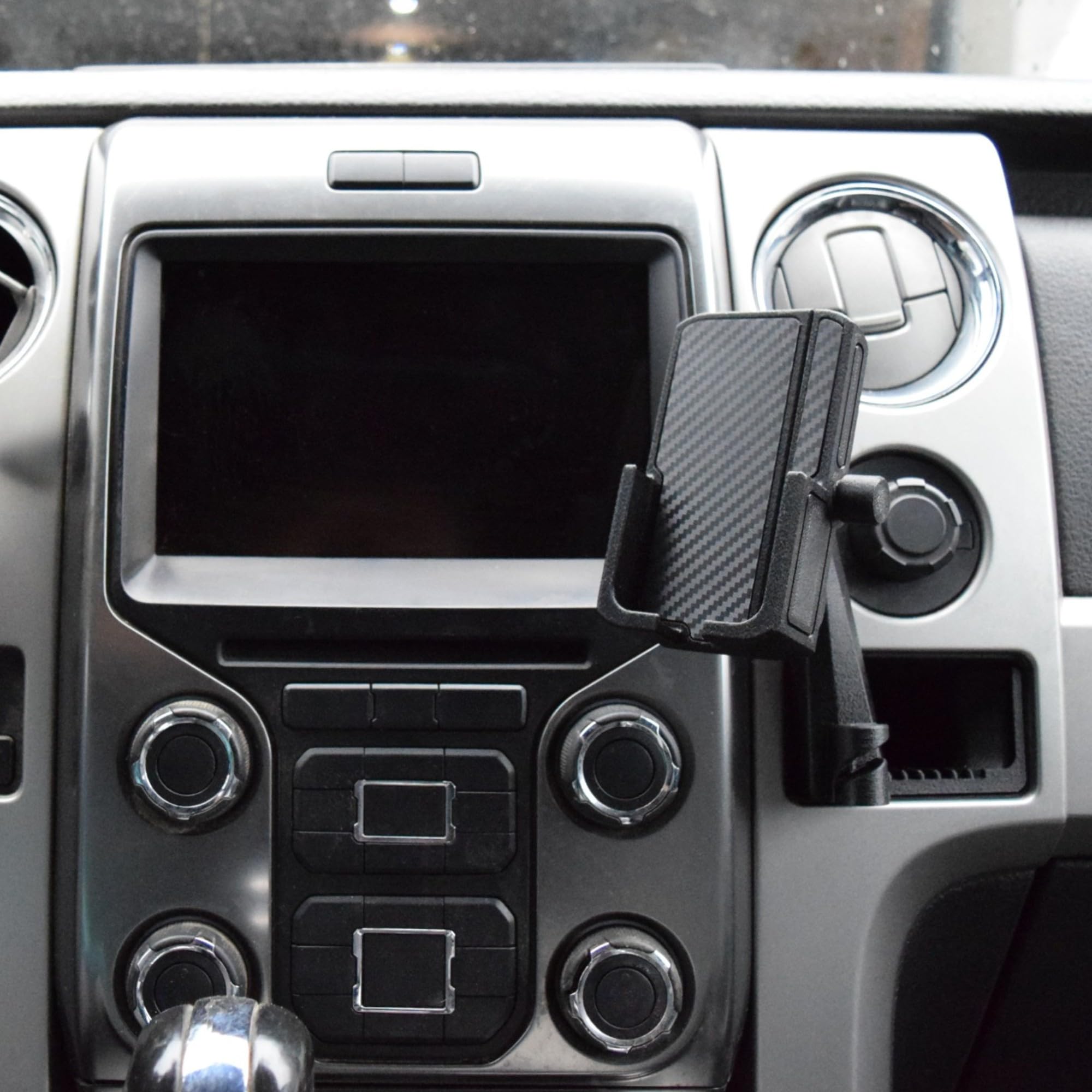 SUPPORTO IN ABS PORTA CELLULARE DA CRUSCOTTO PER FIAT QUBO