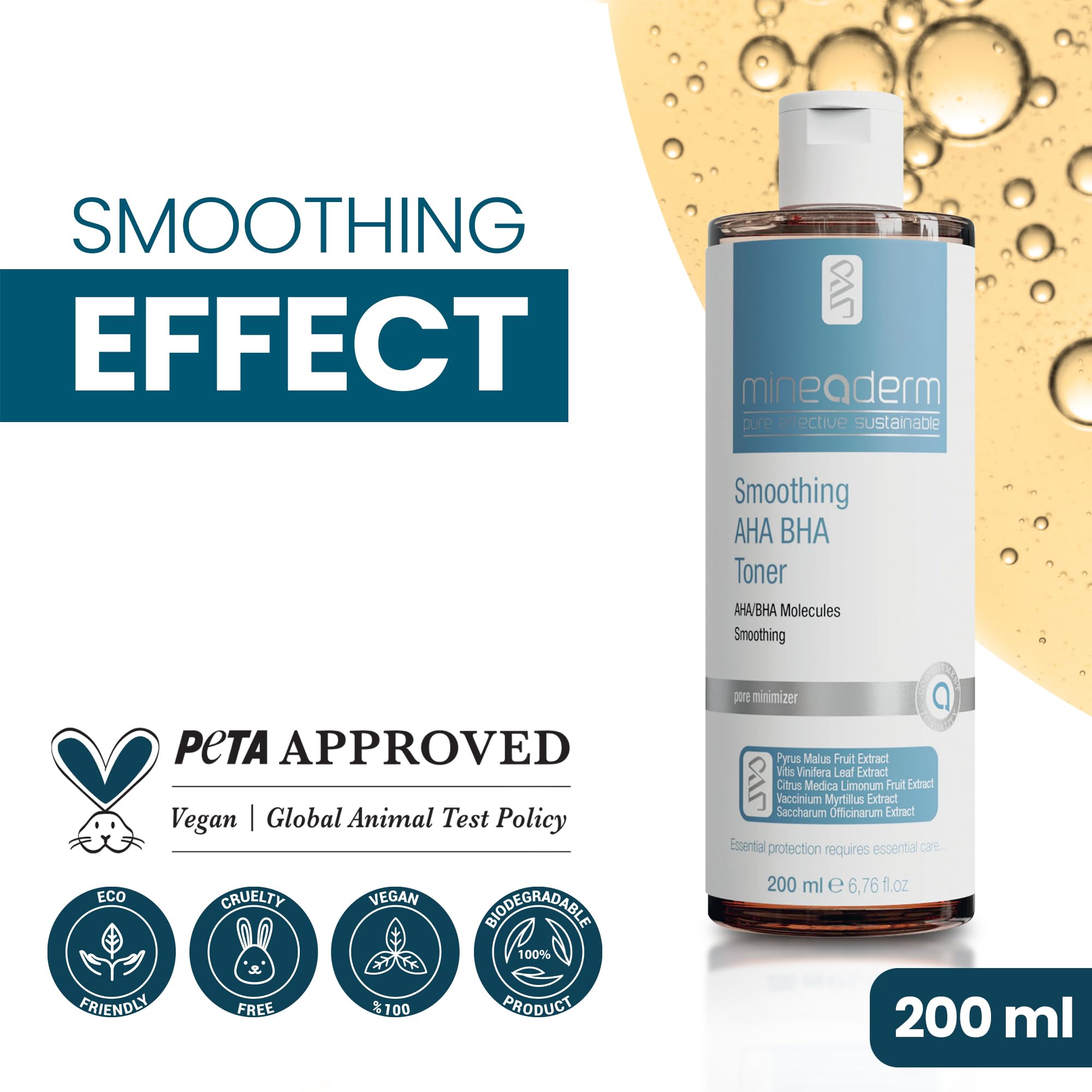 Mineaderm Smoothing Aha Bha Toner 200 ml