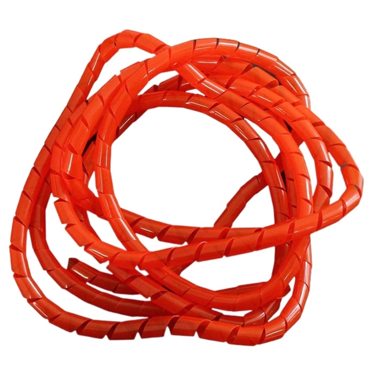 Spiral Wrap 5 Meter Winding Pipe 4mm to 25mm Spiral PE Cable Organizer Sleeve Wire Wrapping Bands Sheath Tube Harness Hose Tubing Cover (Color : Red Color, Size : 15mm Inside Diameter)