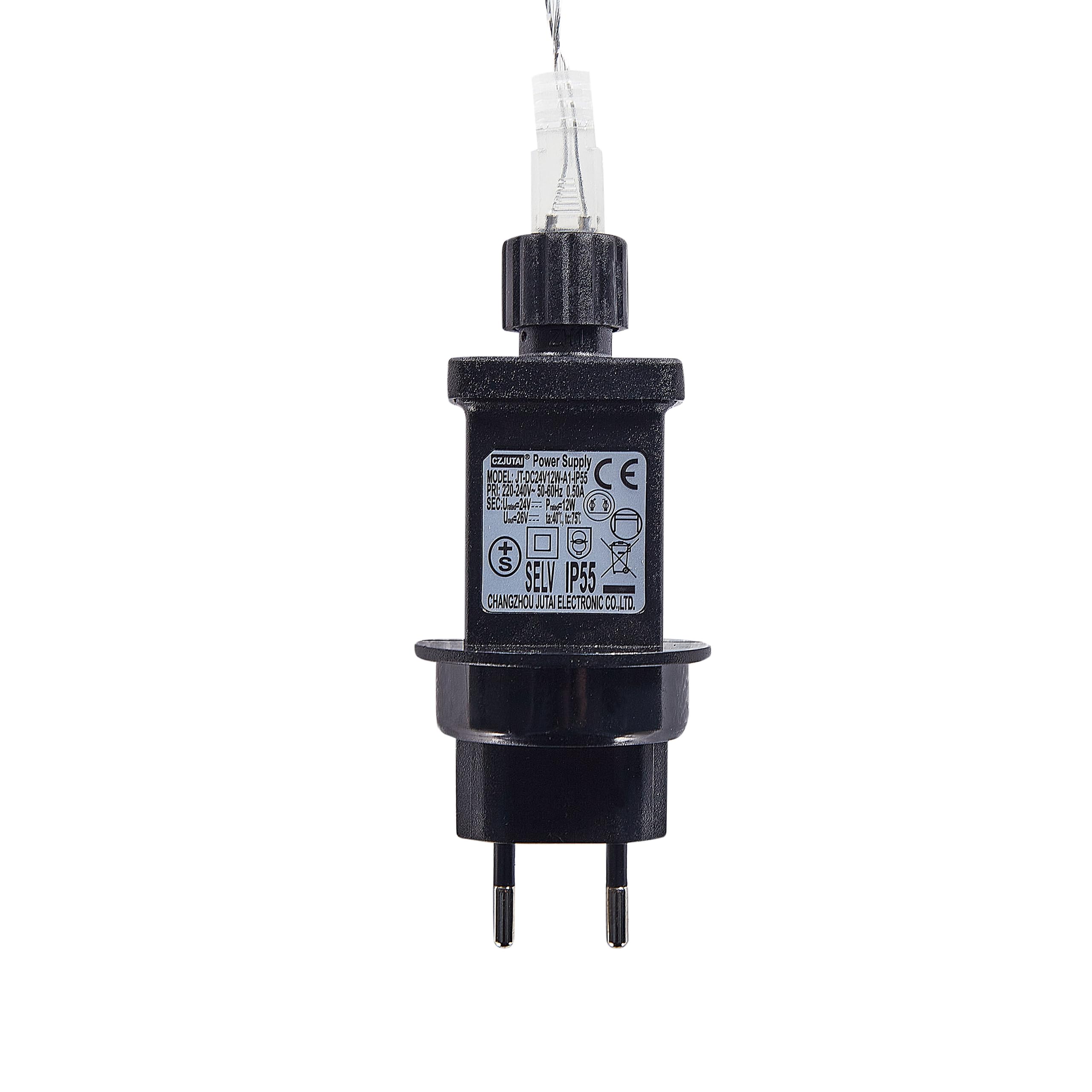 Beliani Outdoor Weihnachtsbeleuchtung LED Metall Rentier bewegbarer Kopf weiß Innnes