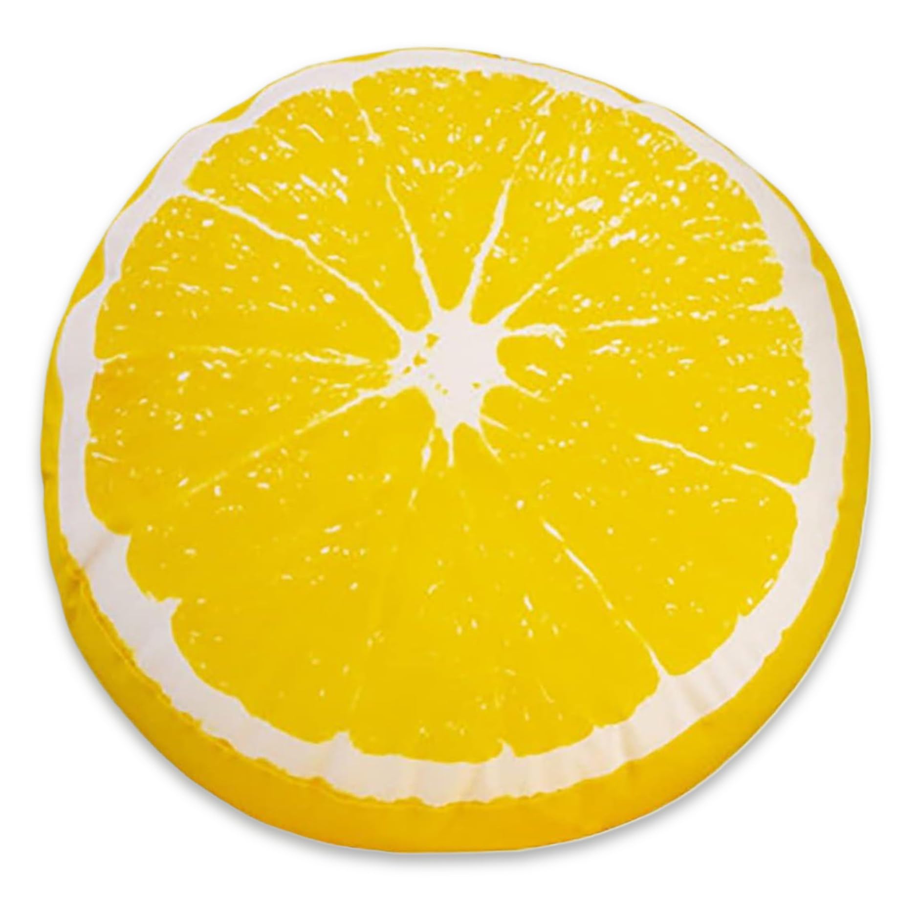Oreiller en forme de citron de 14 pouces en coton PP pour canapé