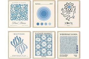 Iknostine Famous Artist Wall Art Prints Matisse Abstract Blue