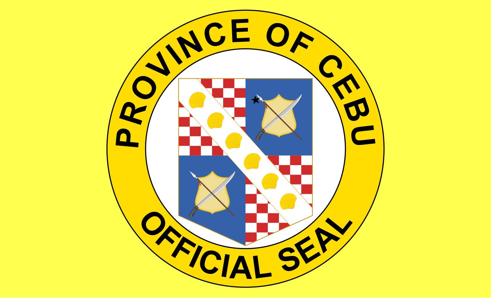 Drapeau Cebu grand pavillon province Philippines résistant extérieur