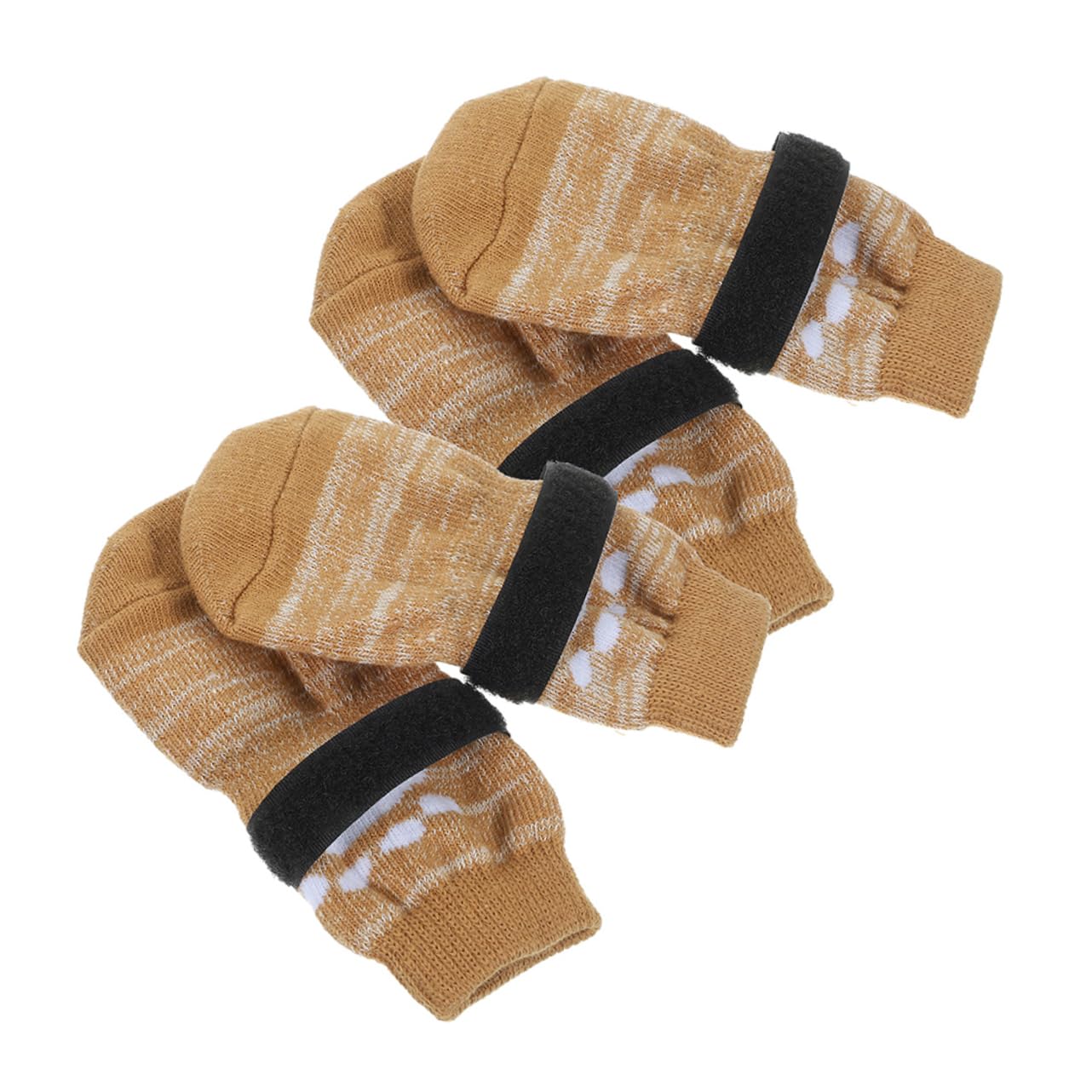 Totority Protective Dog Socks Set 4 Pairs Warm Skid-Resistant for Dogs Puppy Accessories